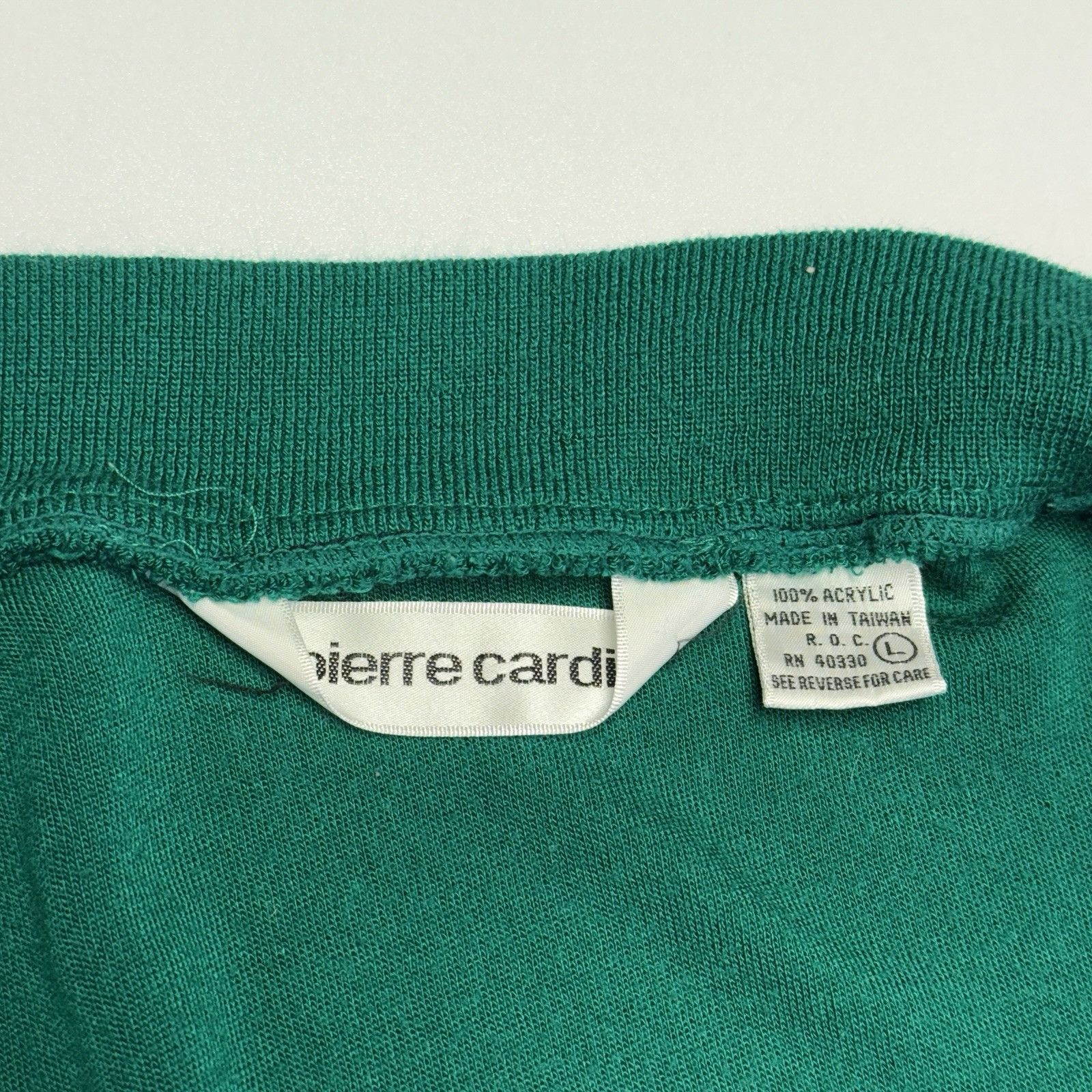 Pierre Cardin × Vintage Vintage Pierre Cardin Jacket Full Zip Mens Large Green/Blue Size US L / EU 52-54 / 3 - 15 Thumbnail