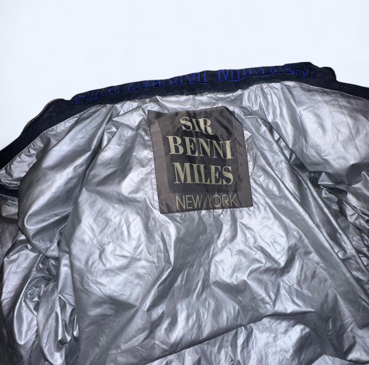 Other Sir Benni Miles NYC Velour Puffer Bomber Jacket – 3XL Size US XXL / EU 58 / 5 - 3 Thumbnail