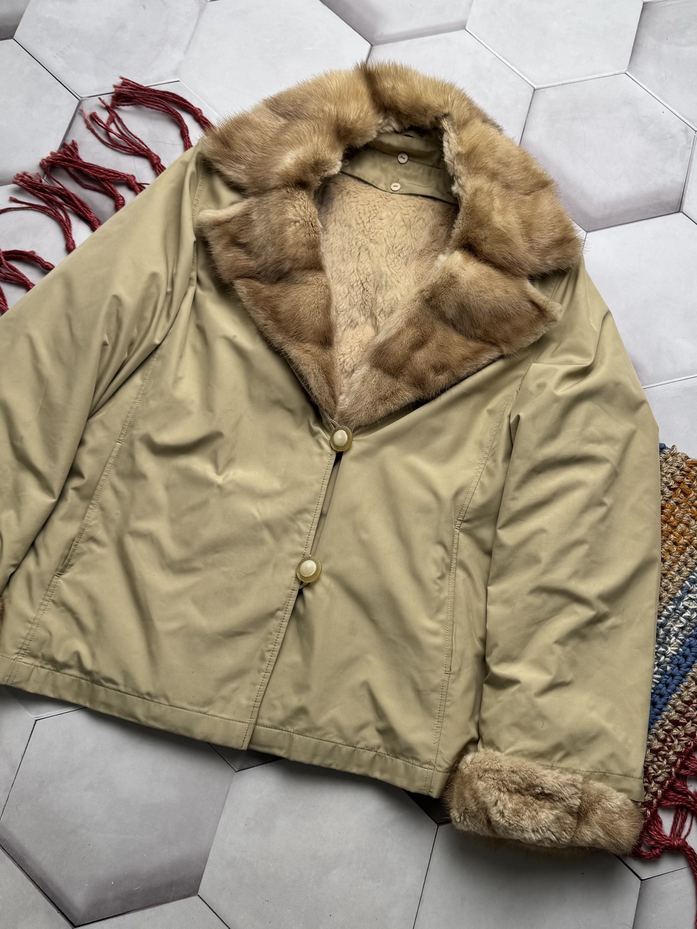Vintage Vintage Jacket With Real Fur Details (E4) Size XL / US 12-14 / IT 48-50 - 3 Thumbnail