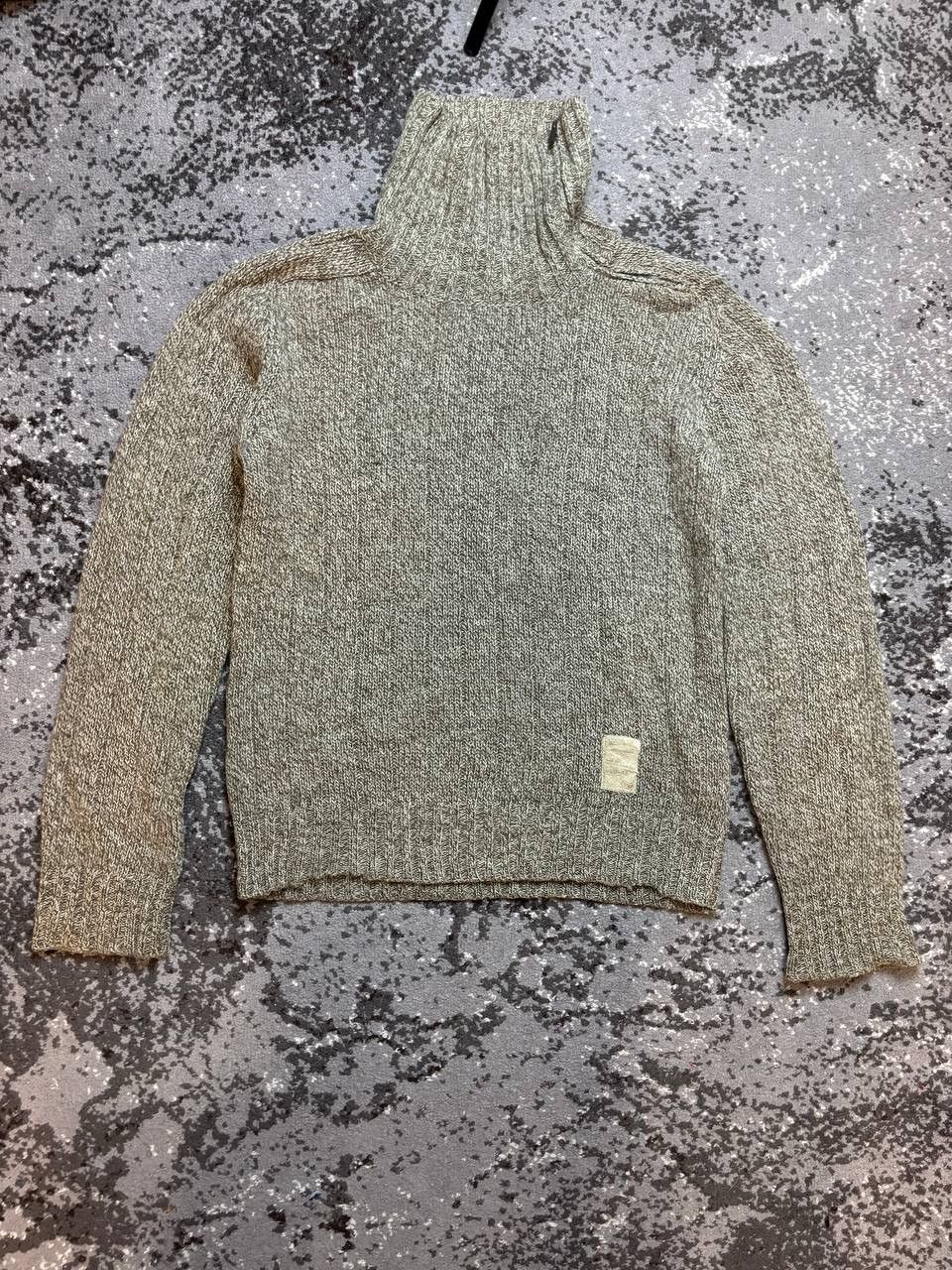 Vintage Y2K Diesel Wool Long Collar Knitted 1/4 Zip Sweater