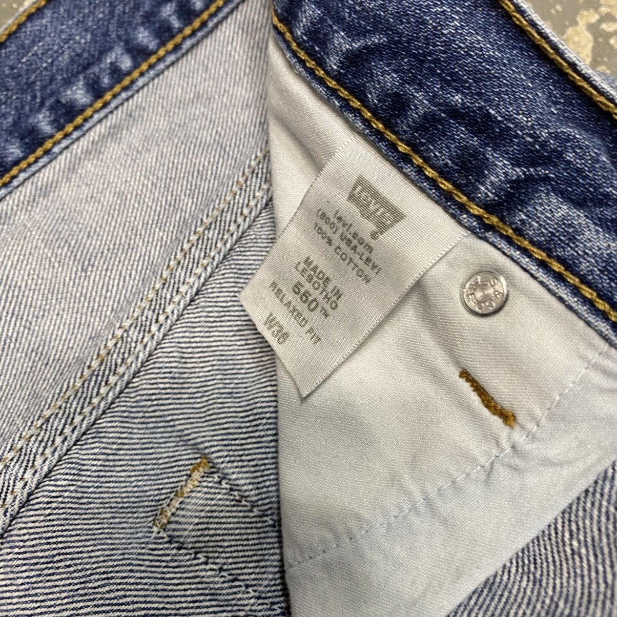 Levi's × Vintage Vintage Levi’s 550 Blue Denim Jean Shorts Jorts Y2K Size US 35 - 9 Thumbnail