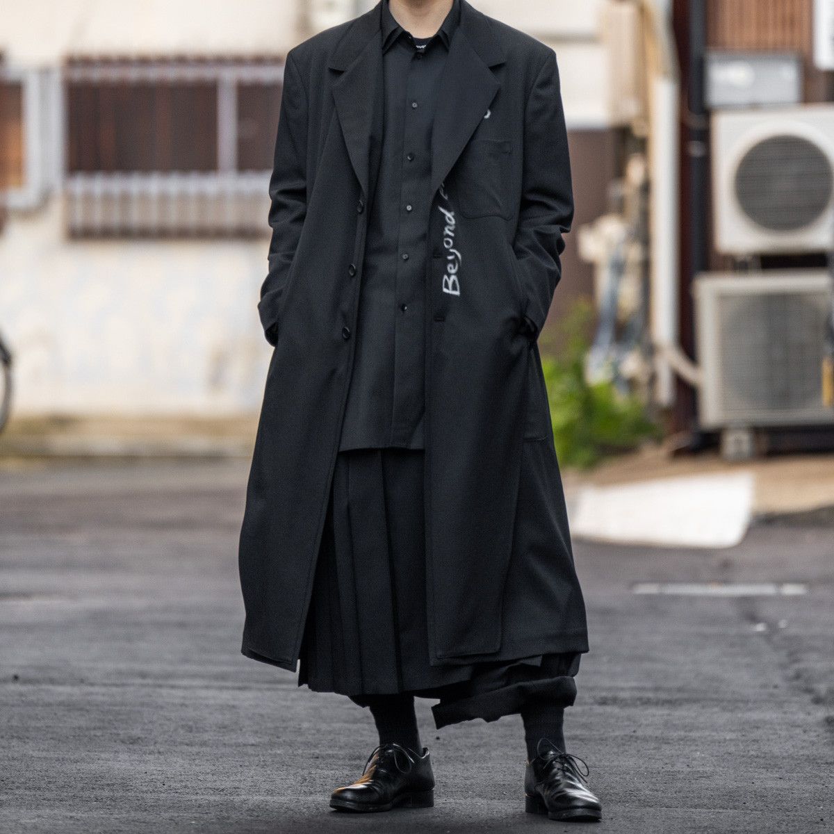 Yohji Yamamoto Yohji Yamamoto Pour Homme "peace of mind.." Long Jacket Coat Size US L / EU 52-54 / 3 - 3 Thumbnail