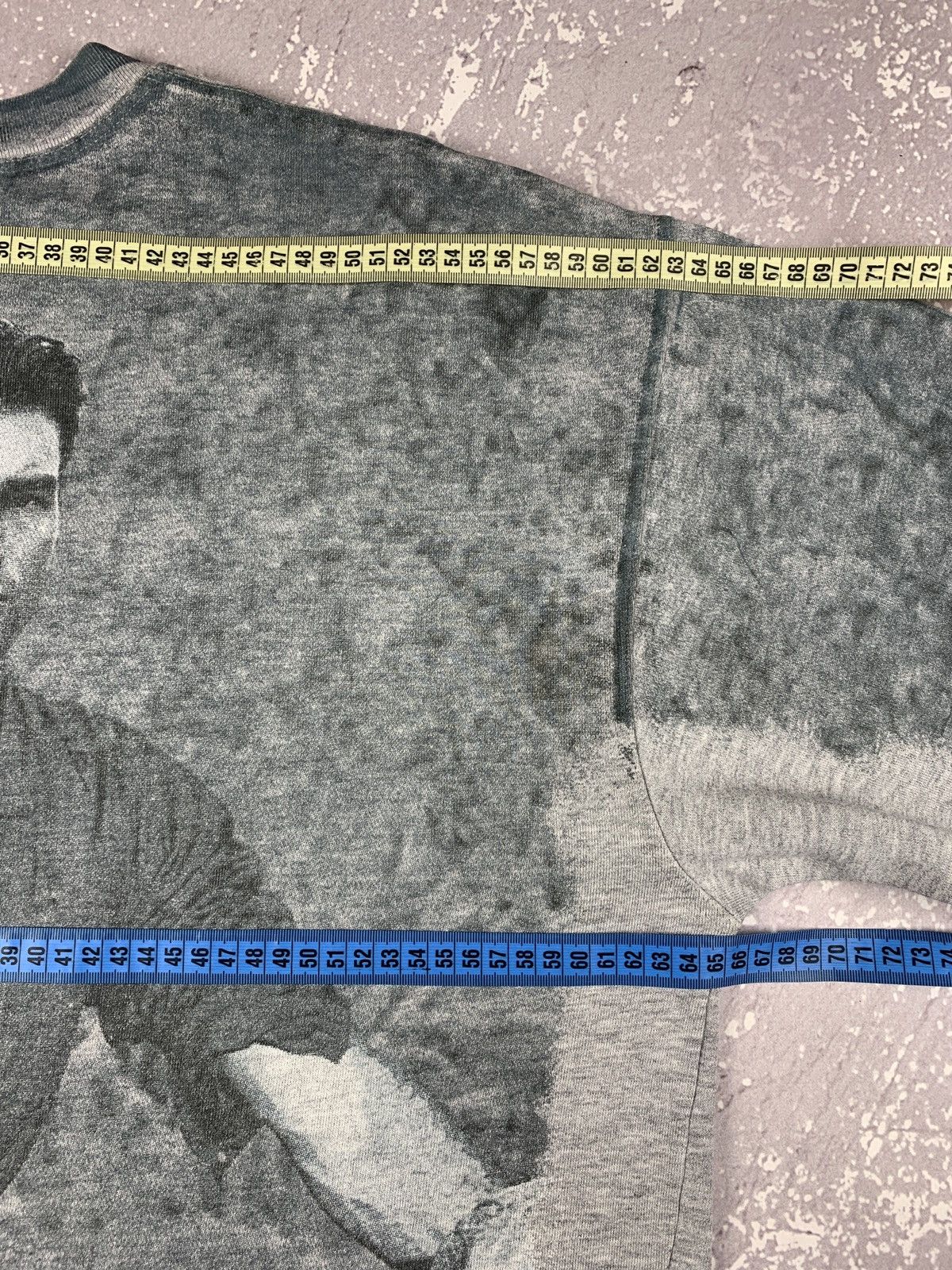 Levi's 80-90s Italy Levis Nick Kamen Moto All Over Print Sweatshirt Size US XL / EU 56 / 4 - 10 Thumbnail
