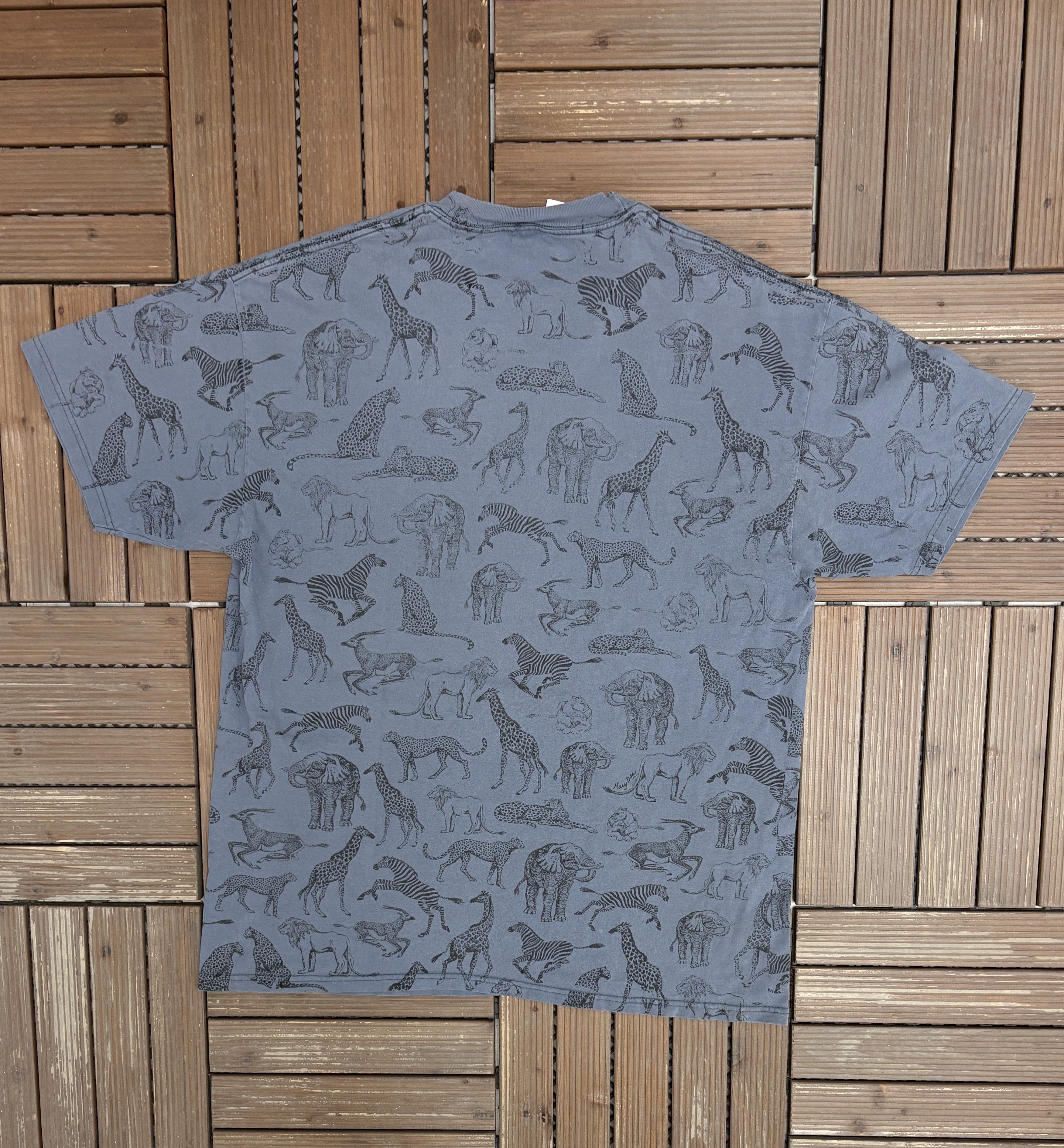 Vintage Potawatomi Zoo South Bend, Indiana Vintage AOP Tee Size US XL / EU 56 / 4 - 4 Thumbnail