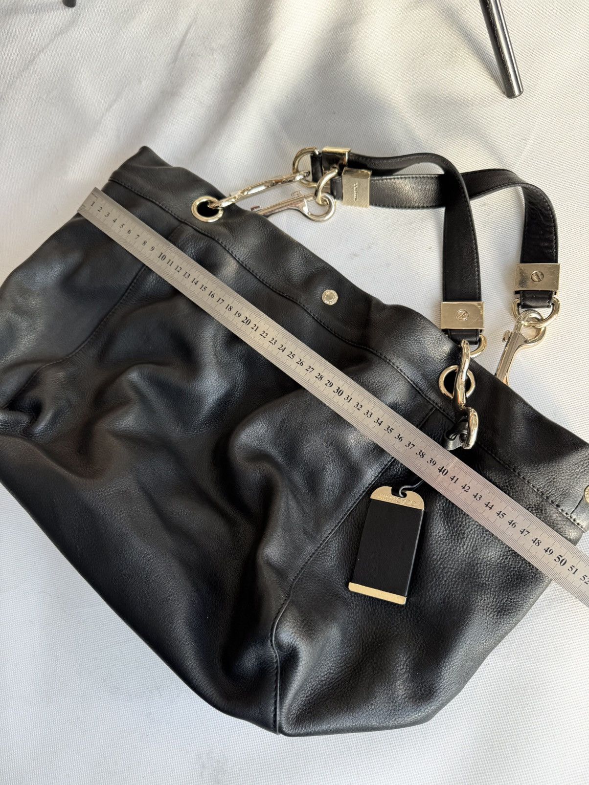 VINTAGE JIMMY CHOO Genuine Leather BALENCIAGA STYLE CITY BAG