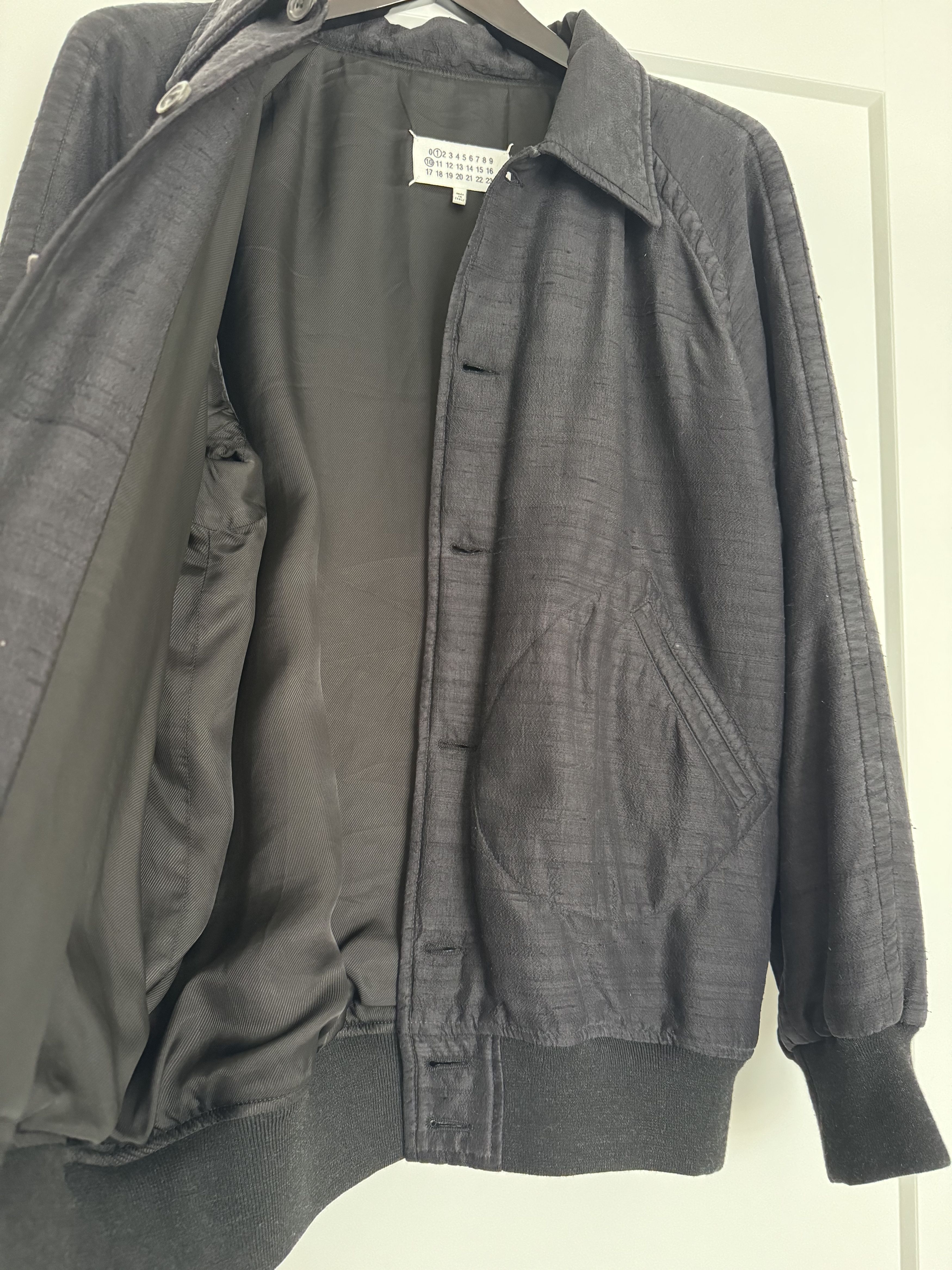Maison Margiela Maison Margiela SS23 Silk Dupion Bomber Jacket Black 48 / M Size US M / EU 48-50 / 2 - 10 Thumbnail