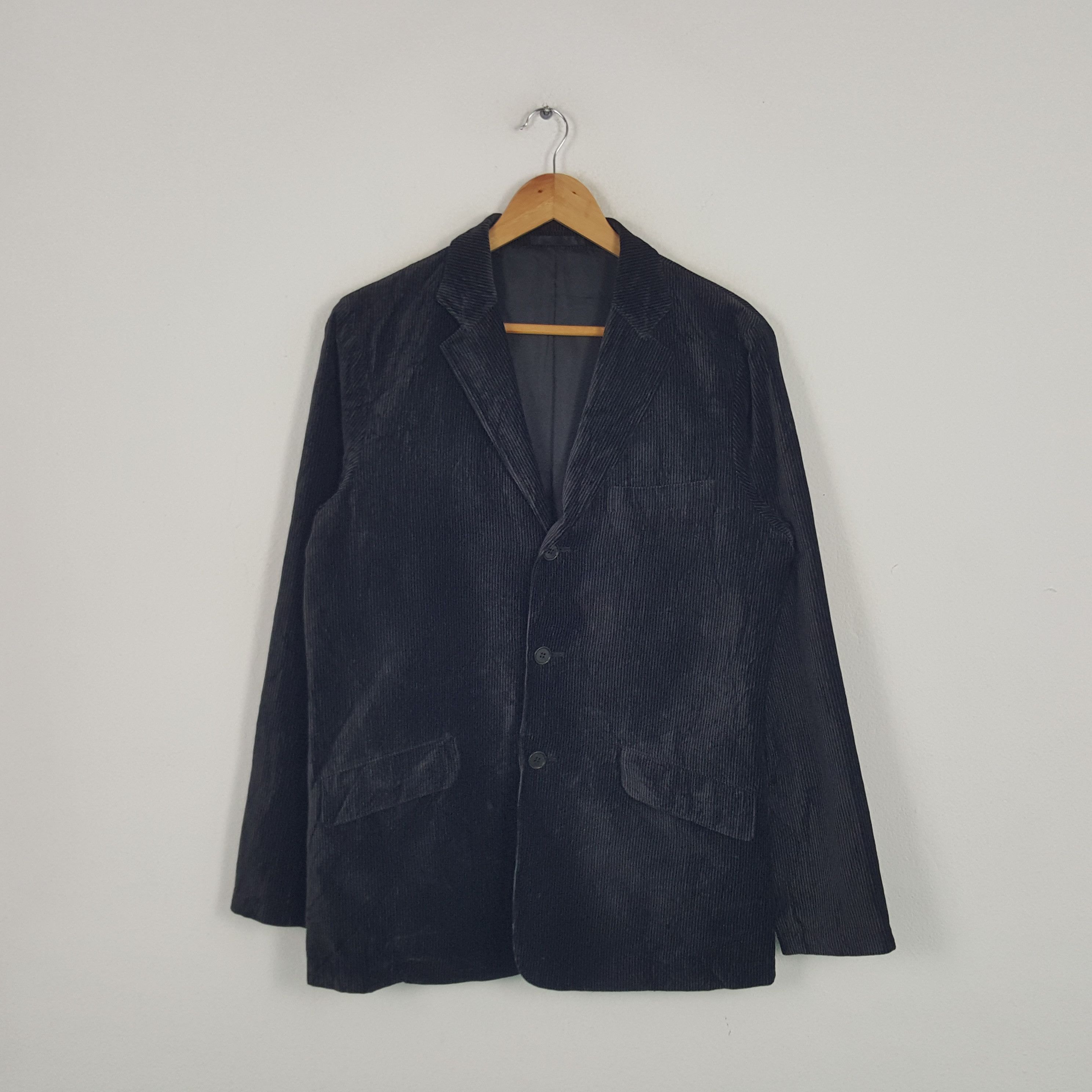 Japanese Brand × Vintage × Yohji Yamamoto Vintage A.A.R Yohji Yamamoto Japanese Designer Velvet Blazer Size US M / EU 48-50 / 2 - 1 Thumbnail