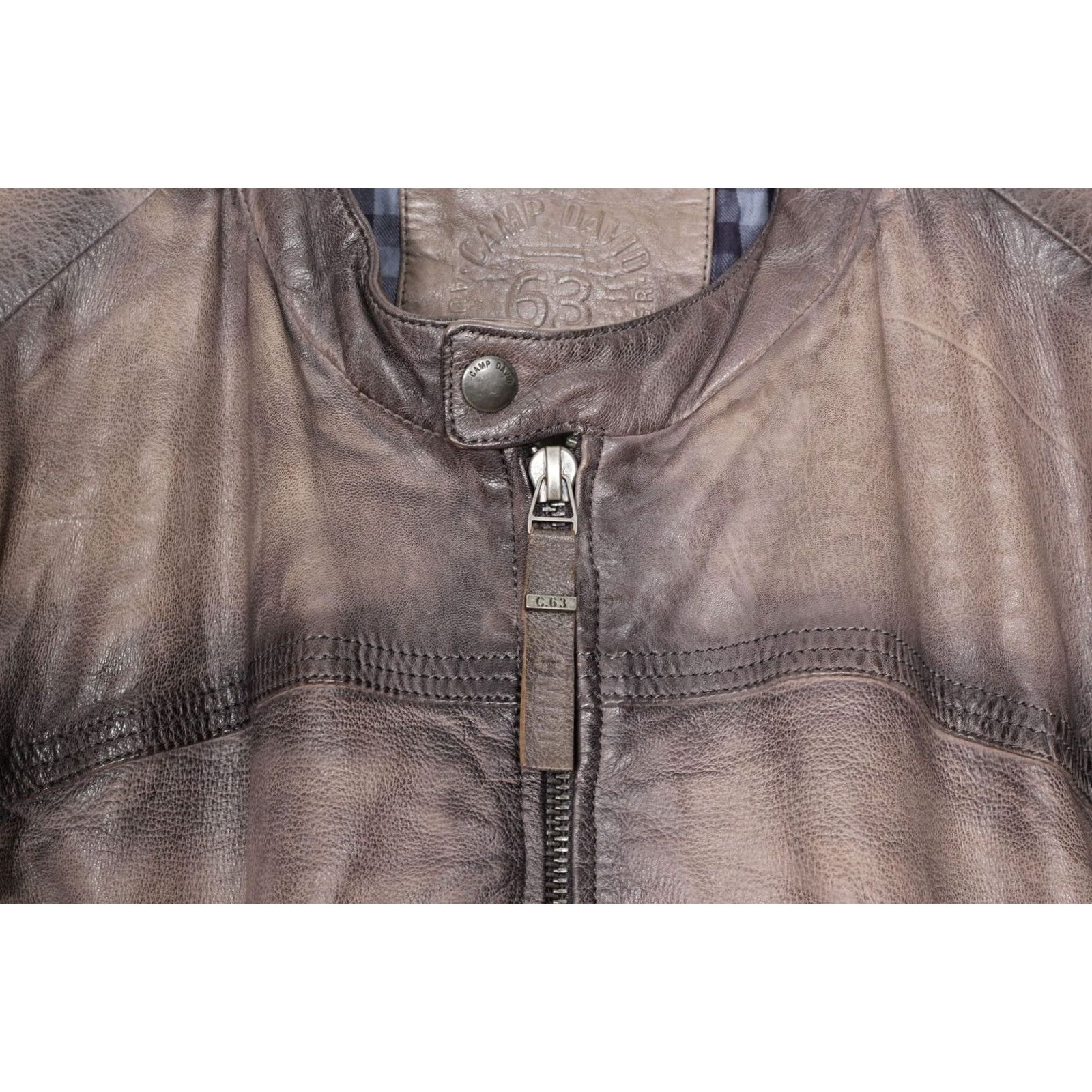 Vintage CAMP DAVID Soft Leather Jacket Men XXL MJ5355 Zip Brown Regular Size XXL Mens Jacket Size US M / EU 48-50 / 2 - 6 Thumbnail