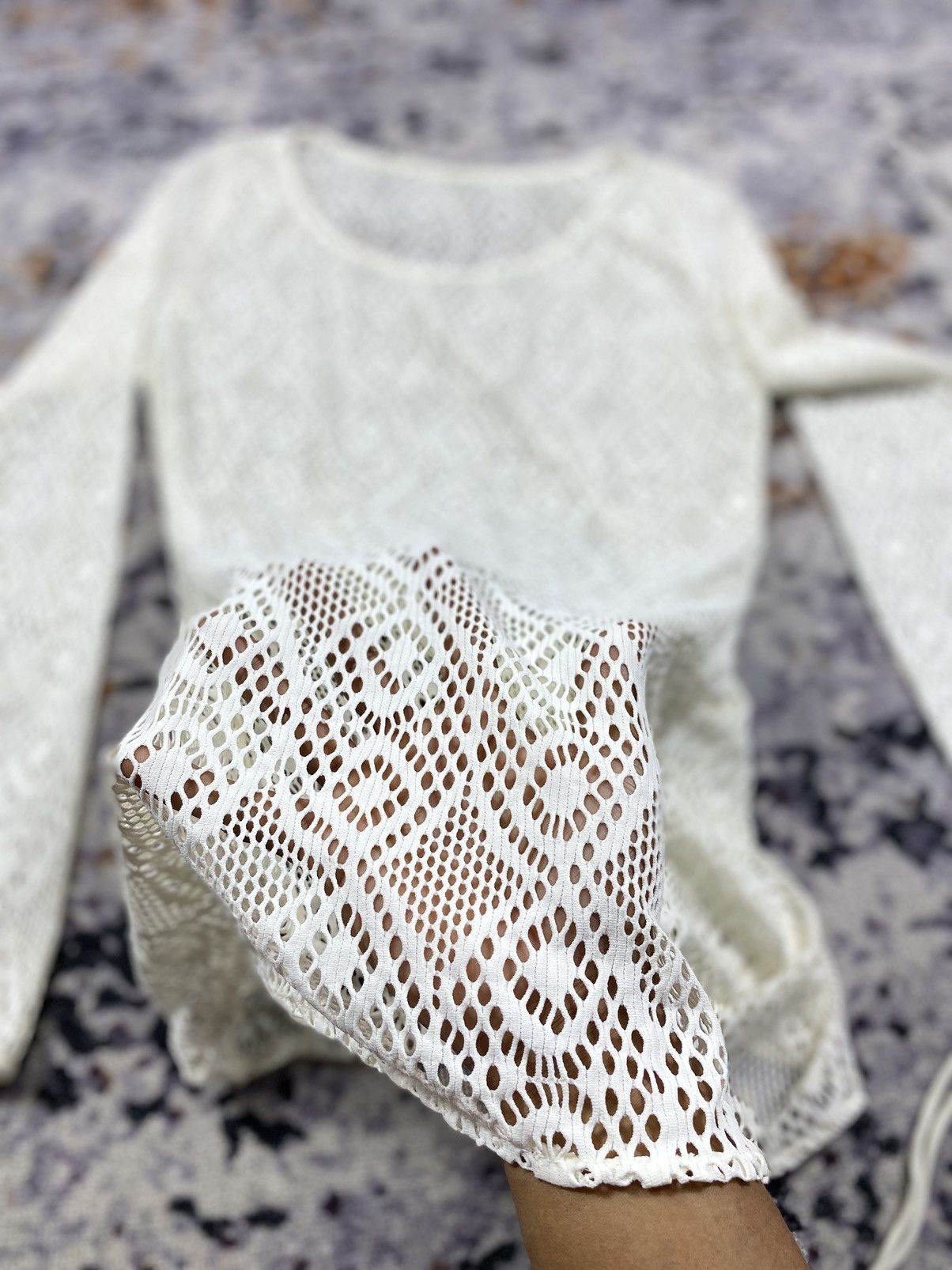 Japanese Brand Elle Mesh long sleeve lgb style Size US M / EU 48-50 / 2 - 4 Thumbnail