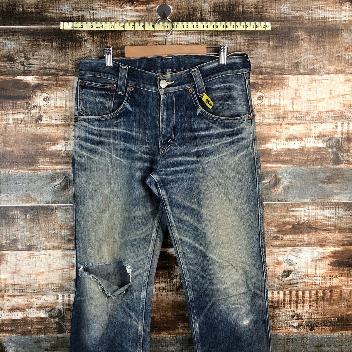 Levi's Levis 702 Blue Denim ripped distressed Pants #A2610 Size US 32 / EU 48 - 2 Thumbnail