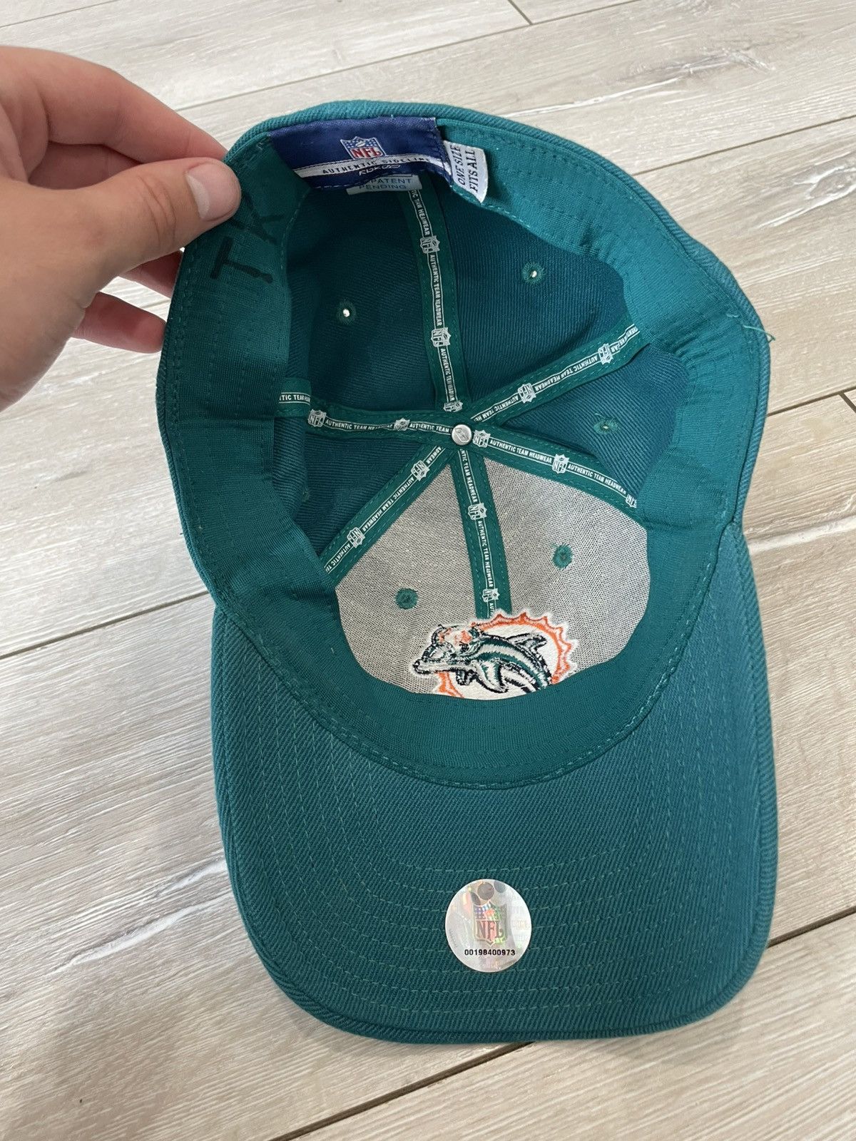 Reebok MIAMI DOLPHINS NFL Football Reebok Aqua Hat Baseball Cap Size ONE SIZE - 6 Thumbnail