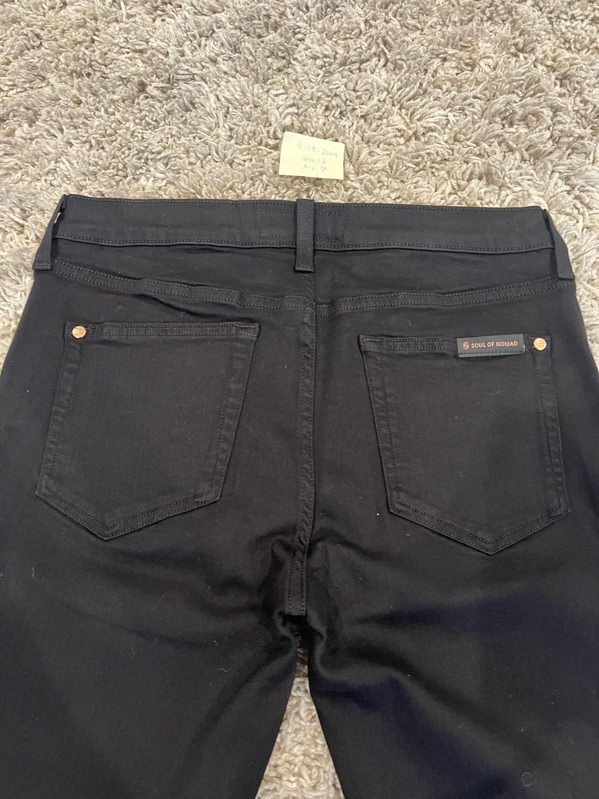 Other SOUL OF NOMAD Akira Skinny Denim Jeans NightRider Black Size US 32 / EU 48 - 12 Thumbnail