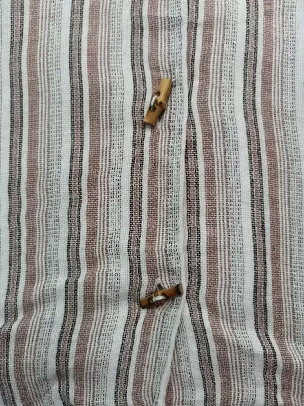 Vintage Vintage BG Sepia Stripe Shirt Size US M / EU 48-50 / 2 - 6 Thumbnail