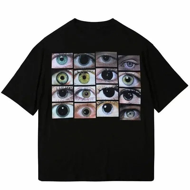 Vintage Vintage Retro World Eyes Black T-Shirt Punk Graphic Tees Size US XXL / EU 58 / 5 - 1 Thumbnail