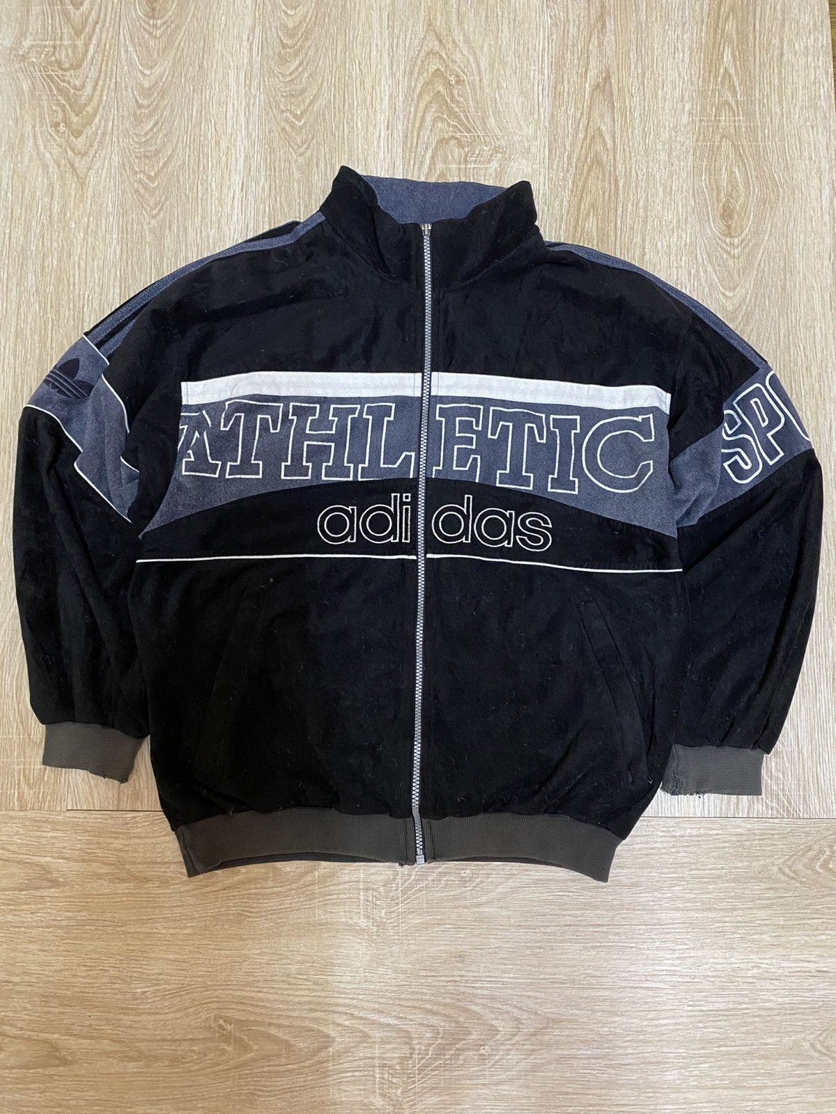 Adidas Vintage Adidas Athletics Sweat jacket Size US L / EU 52-54 / 3 - 1 Thumbnail