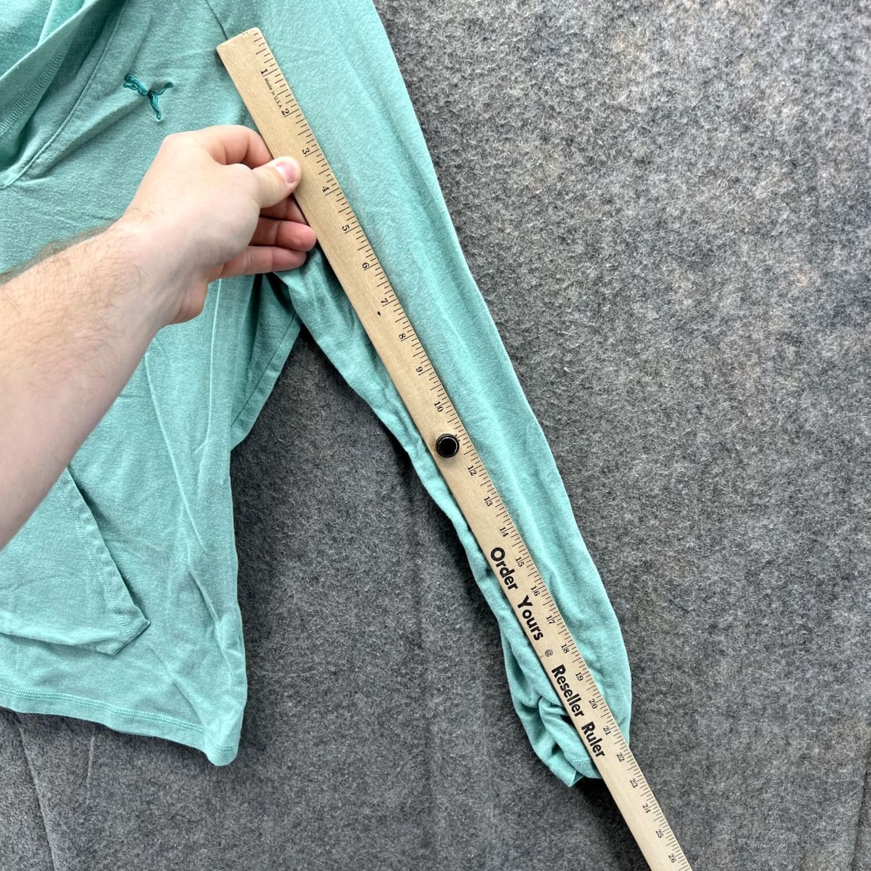 Puma VINTAGE? No. Puma Sweater Women Medium Teal Blue Hoodie Sweatshirt Pullover Sportlifestyle Size M / US 6-8 / IT 42-44 - 7 Thumbnail