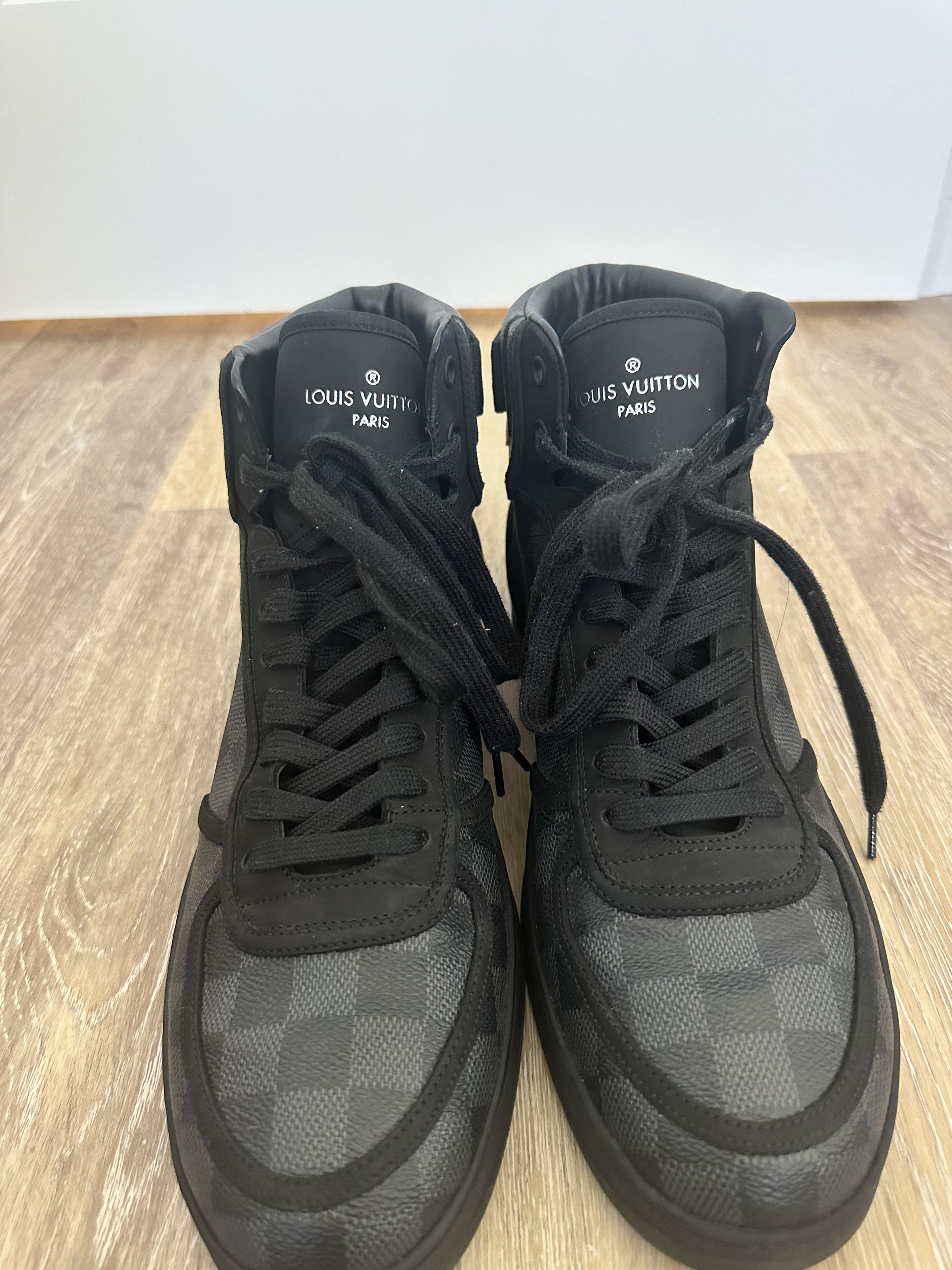 Louis Vuitton Damier Graphite Rivoli High-Top Sneaker Boot