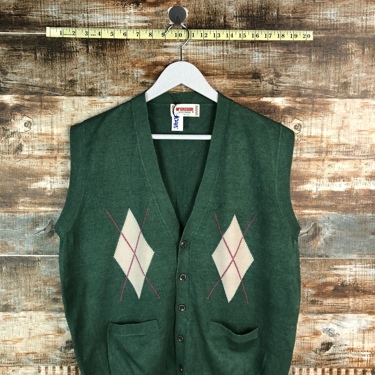 McGregor Mc Gregor Vintage Green Vest #A2415 Size US L / EU 52-54 / 3 - 2 Thumbnail