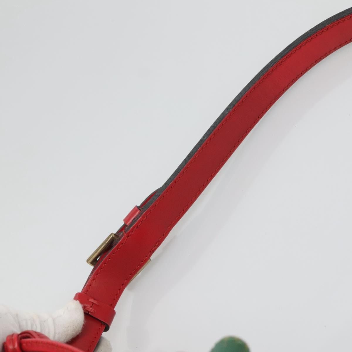 Louis Vuitton LOUIS VUITTON Epi Petit Noe Shoulder Bag Bicolor Green Red Size ONE SIZE - 14 Thumbnail