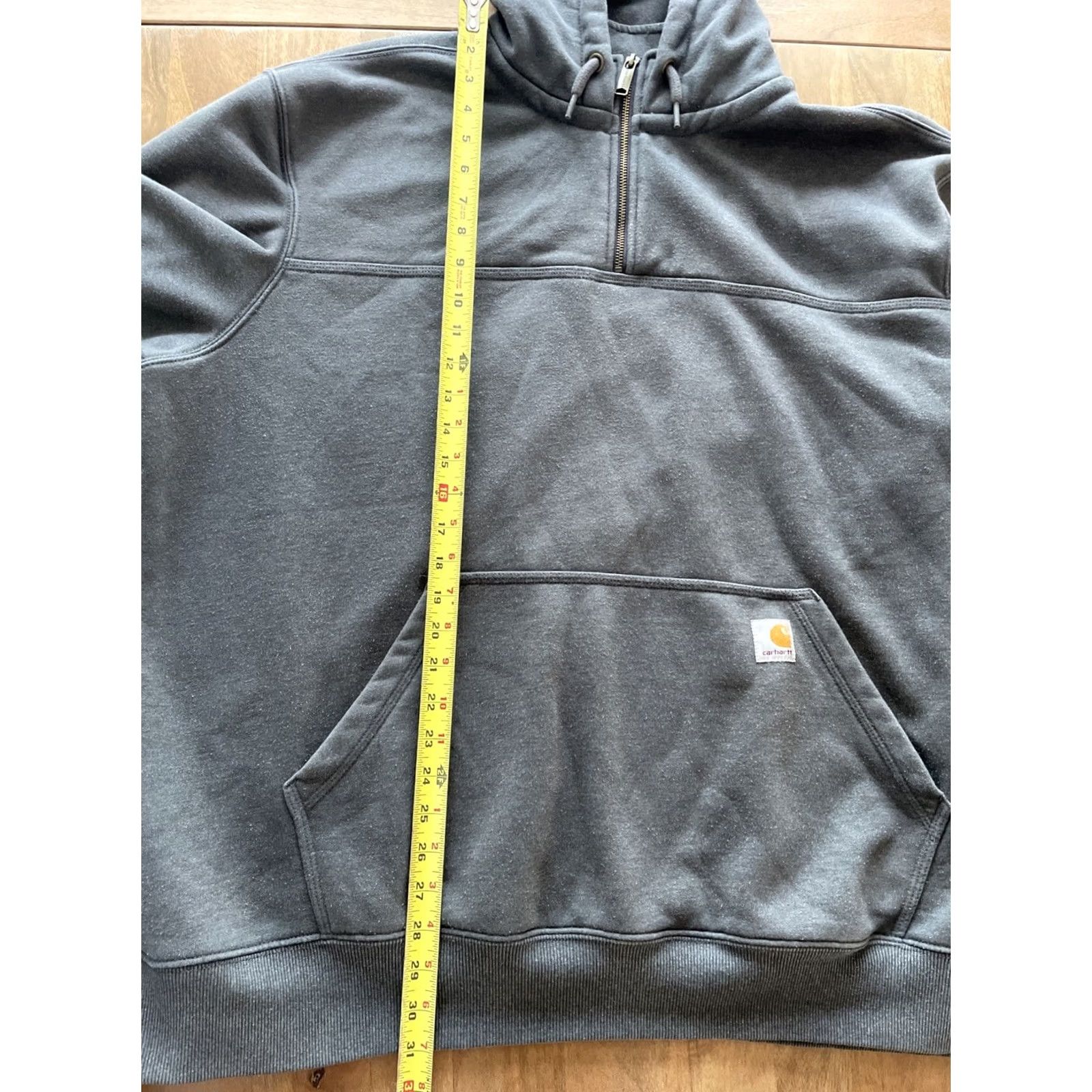 Carhartt Carhartt Rain Defender Hoodie Mens 2XL Gray 1/4 Zip Heavyweight Size US XXL / EU 58 / 5 - 7 Thumbnail