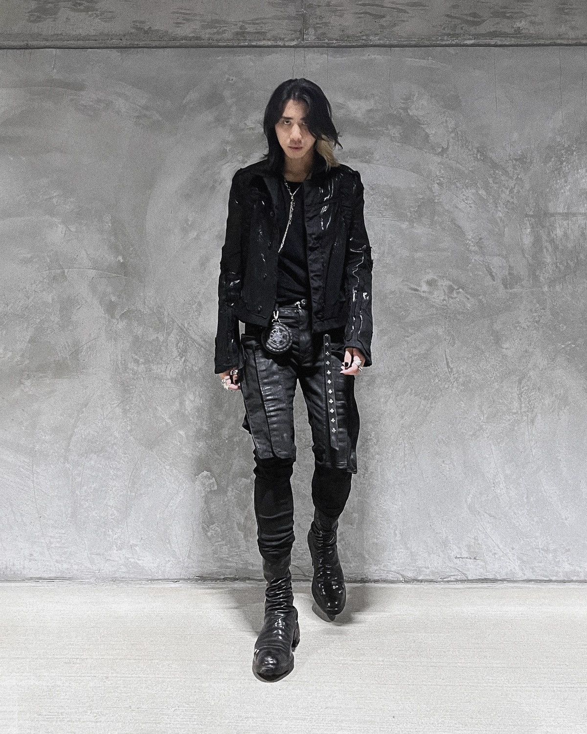 Julius Julius Waxed Distressed Denim Jacket 817BLM2 Size US L / EU 52-54 / 3 - 7 Thumbnail