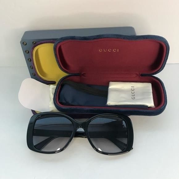 Gucci 💯 - New Authentic Gucci Grey Gradient Square Ladies Sunglas Size ONE SIZE - 3 Thumbnail