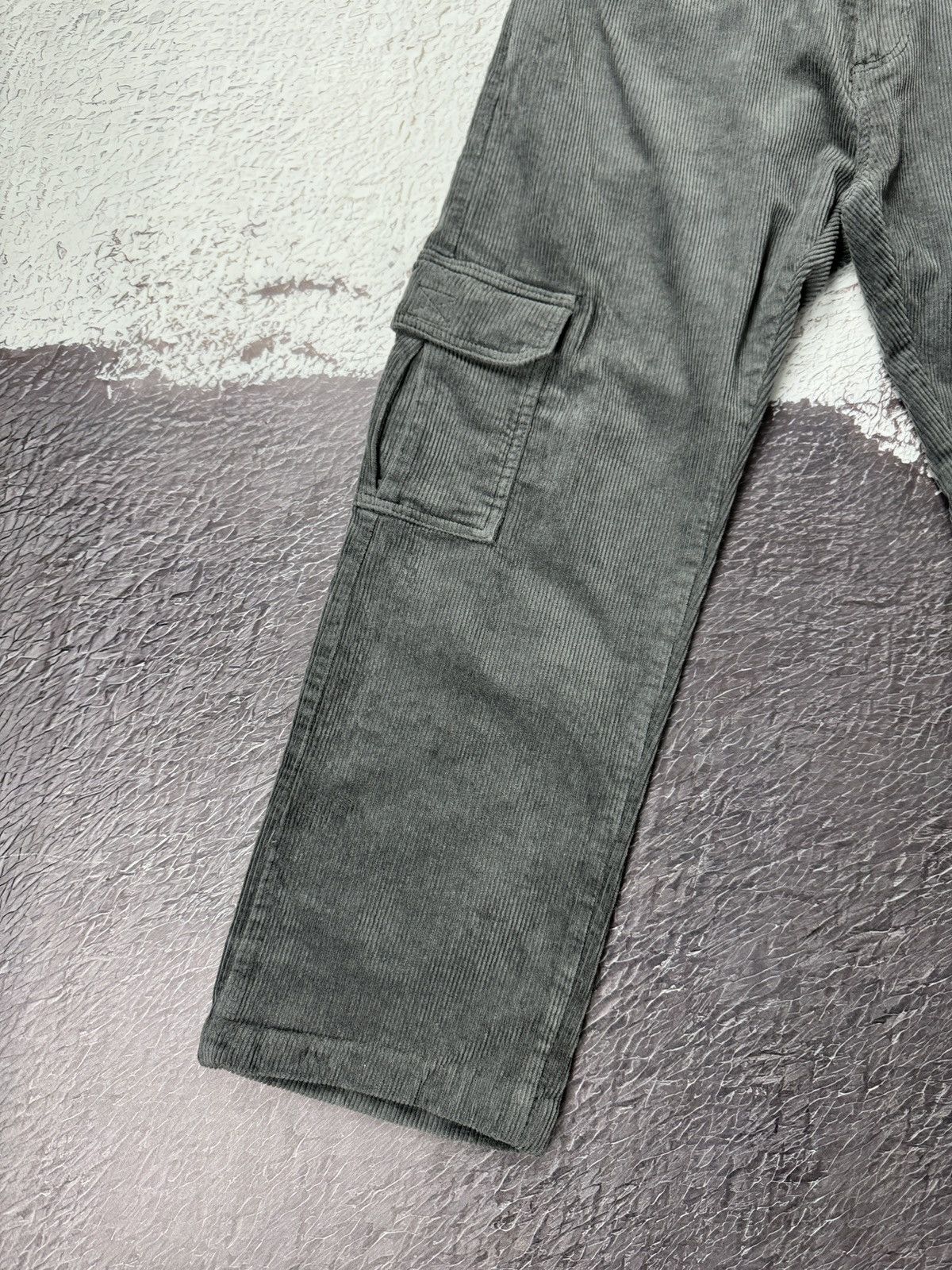 Japanese Brand Atlas for men grey corduroy utility cargo pants size 32 Size US 32 / EU 48 - 3 Thumbnail