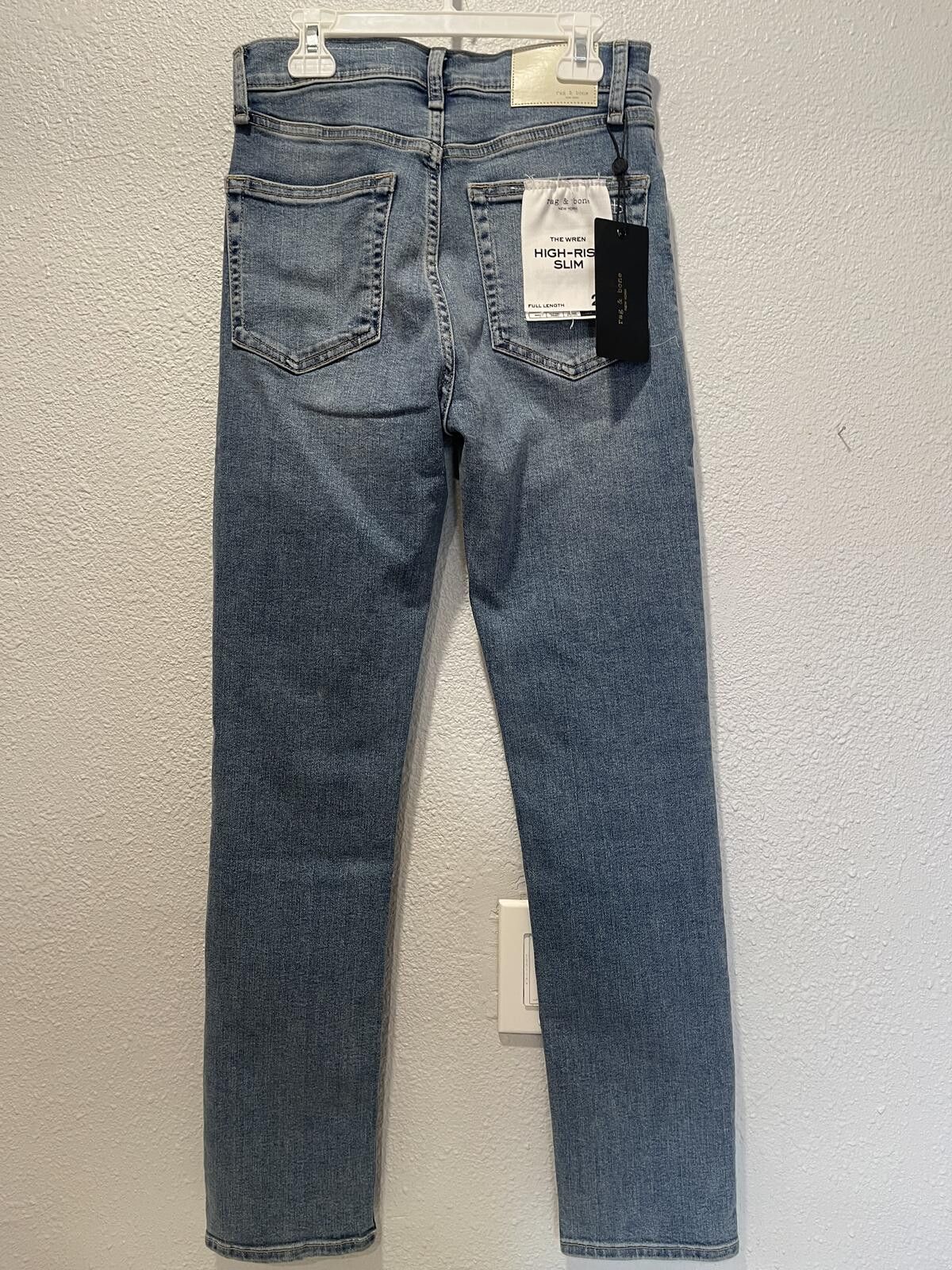 Rag & Bone rag & bone High-Rise Slim Jeans Light Blue Denim Size 28" / US 6 / IT 42 - 2 Thumbnail