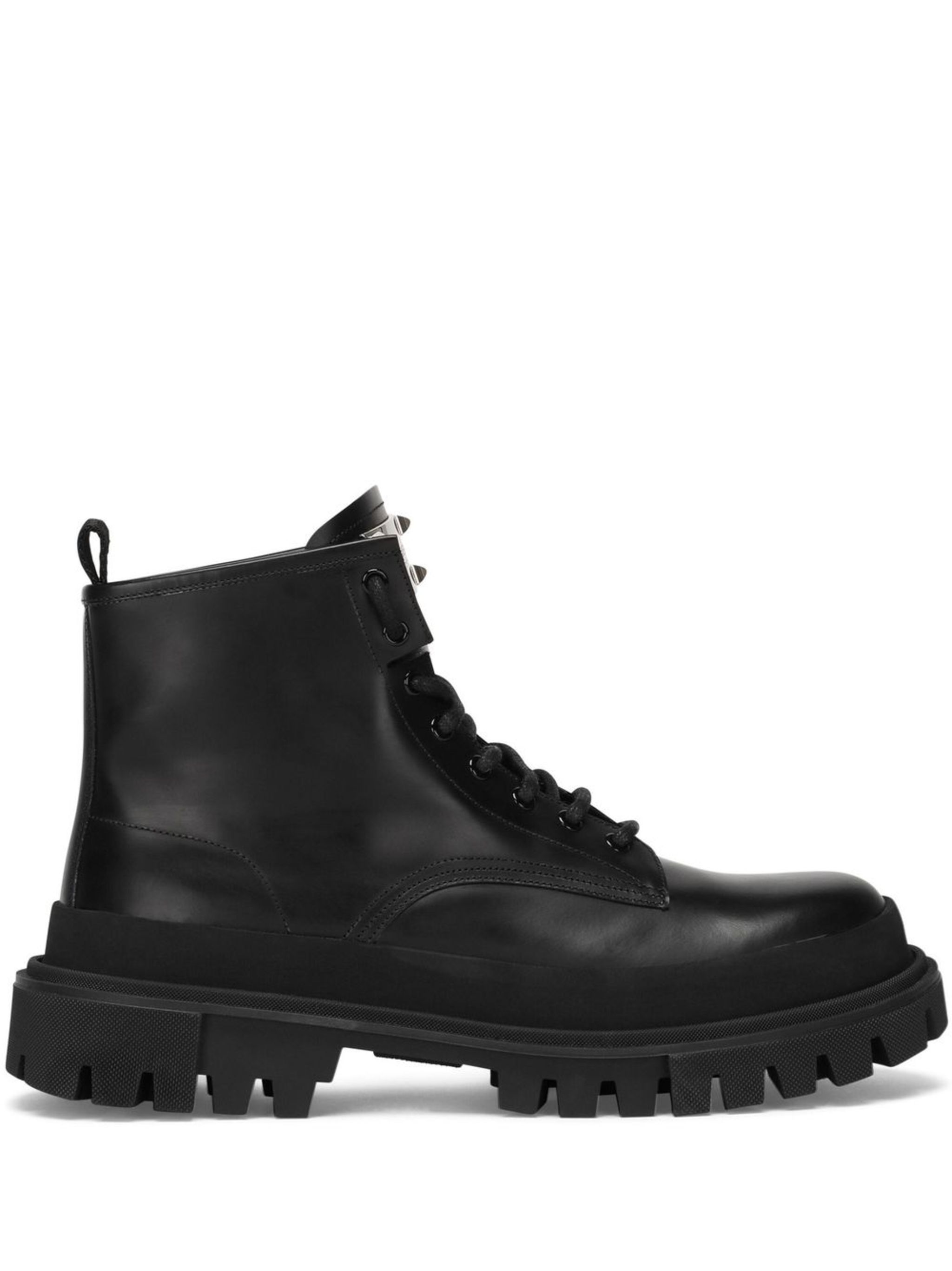 Dolce & Gabbana o1y0125 Logo Leather Ankle Boots in Black Size US 9.5 / EU 42-43 - 1 Thumbnail