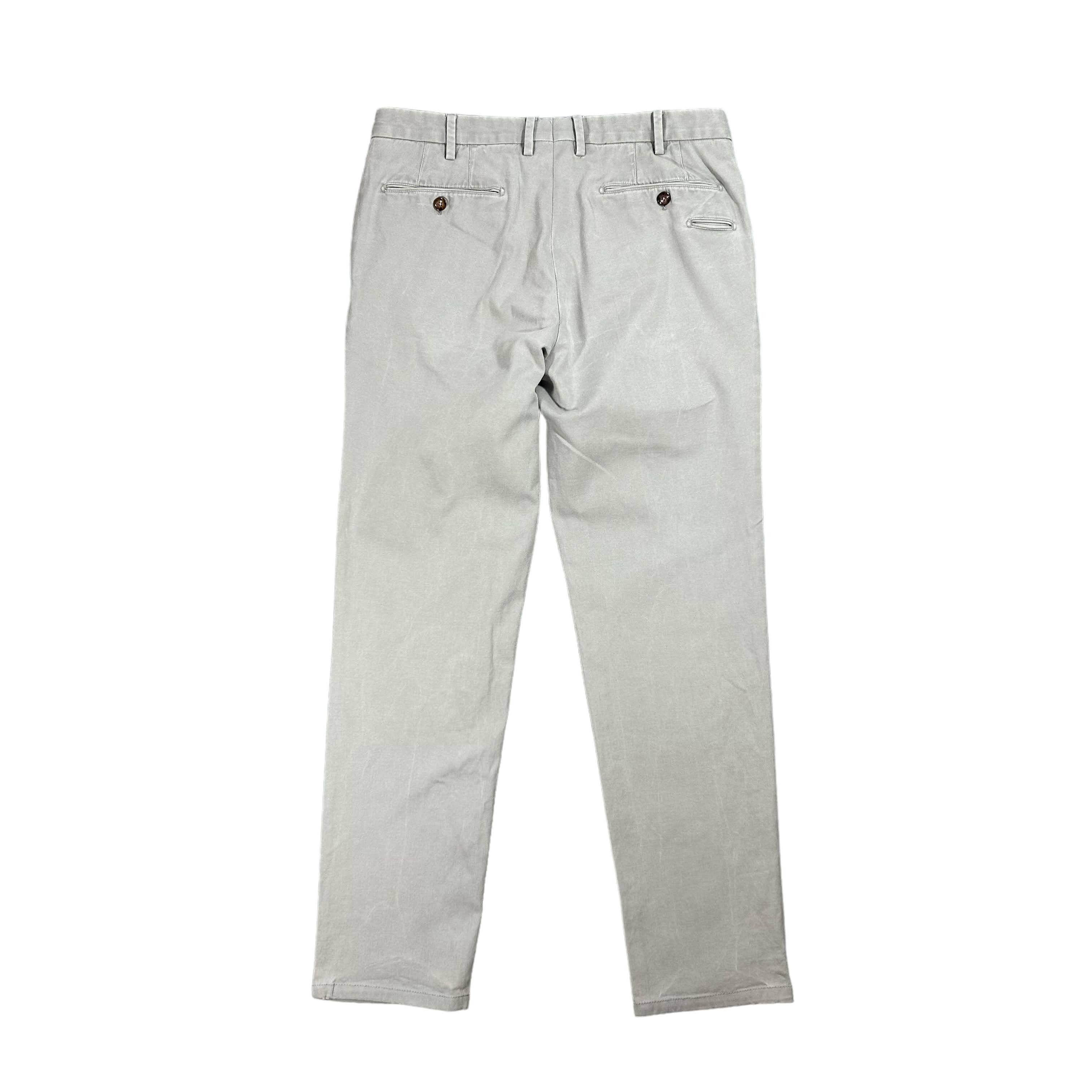 PT Torino PT01 Shaka Gray Slim Fit Tapered Classic Chino Pants W32L30 Size US 32 / EU 48 - 2 Thumbnail