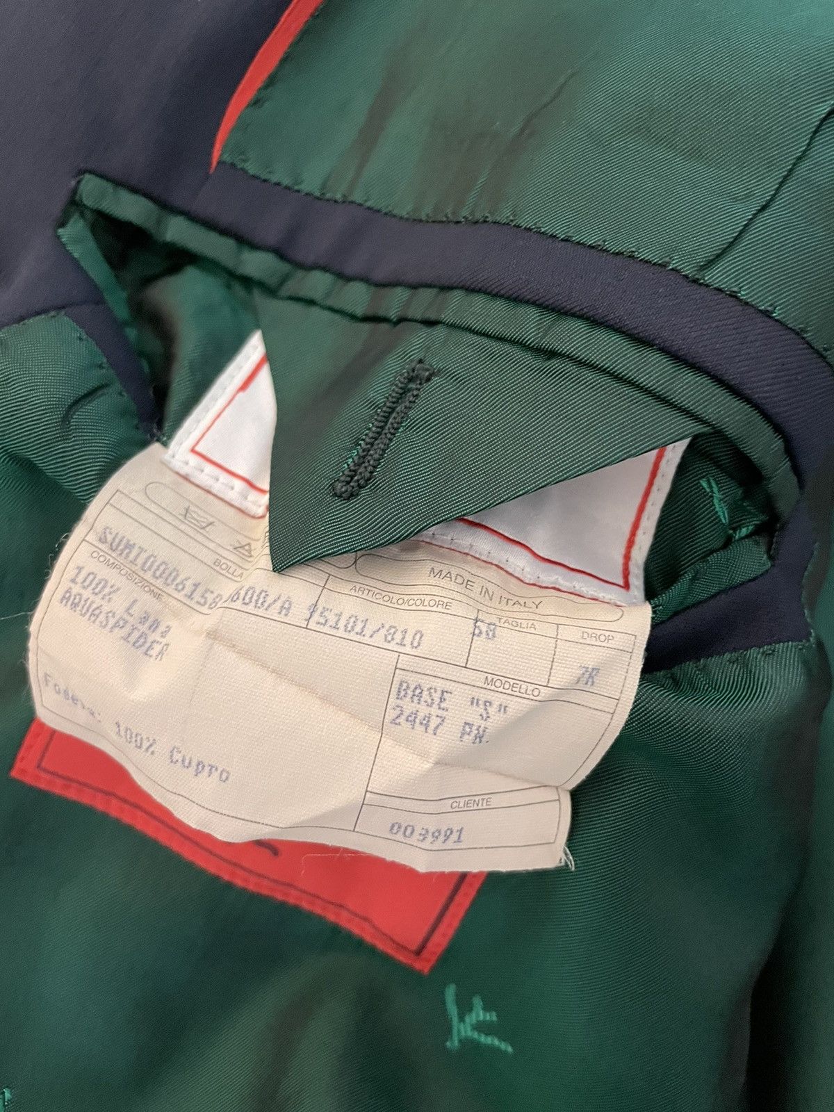 Isaia The Iconic Aquaspider Jacket Size 48R - 10 Thumbnail