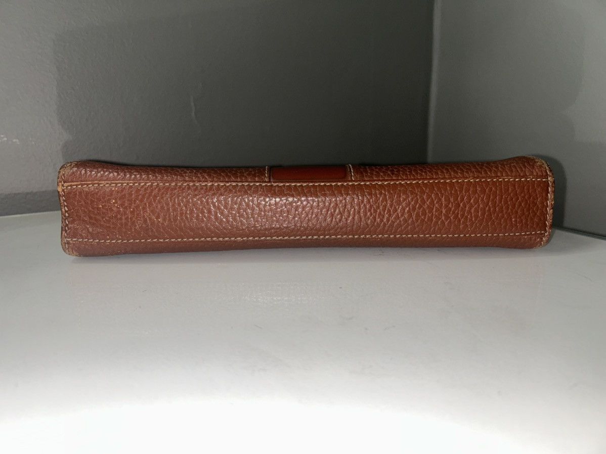 Burberry Vintage Burberry Brown Leather Clutch Bag w Nova Check Size ONE SIZE - 12 Thumbnail