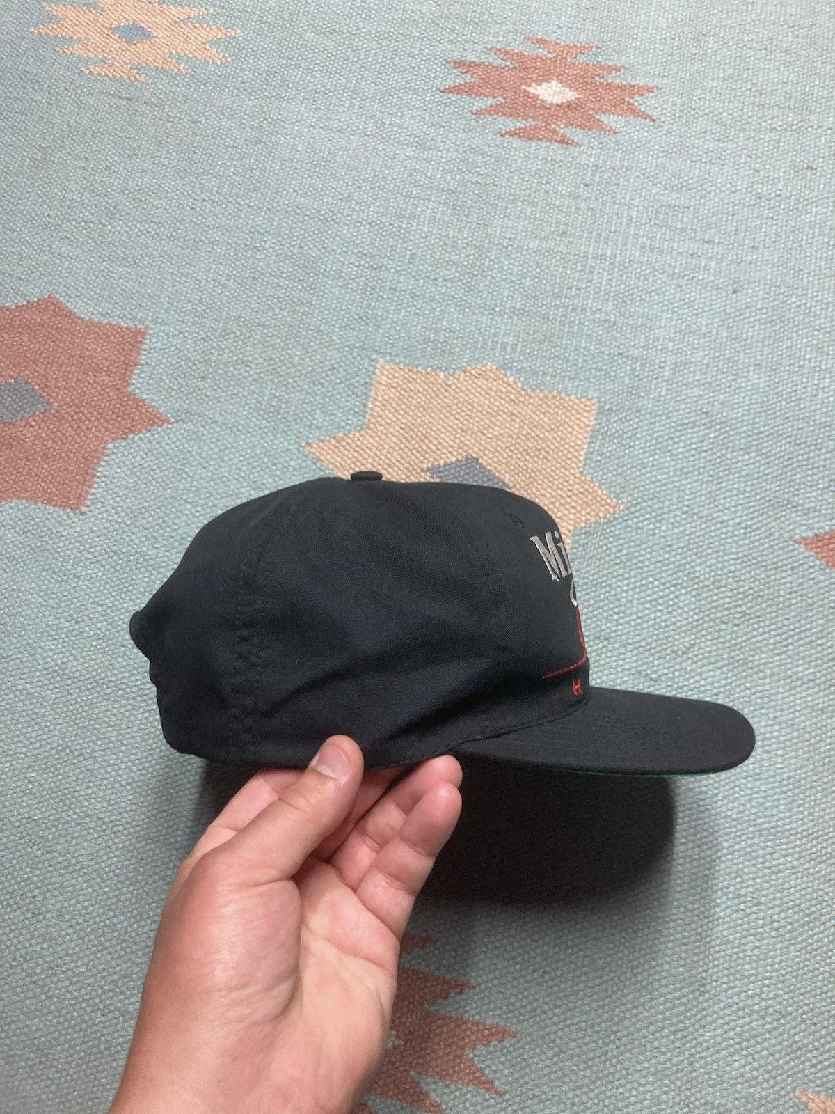 Vintage SnapBack hat Miami heat twins logo black dome basketball NBA Size ONE SIZE - 8 Thumbnail