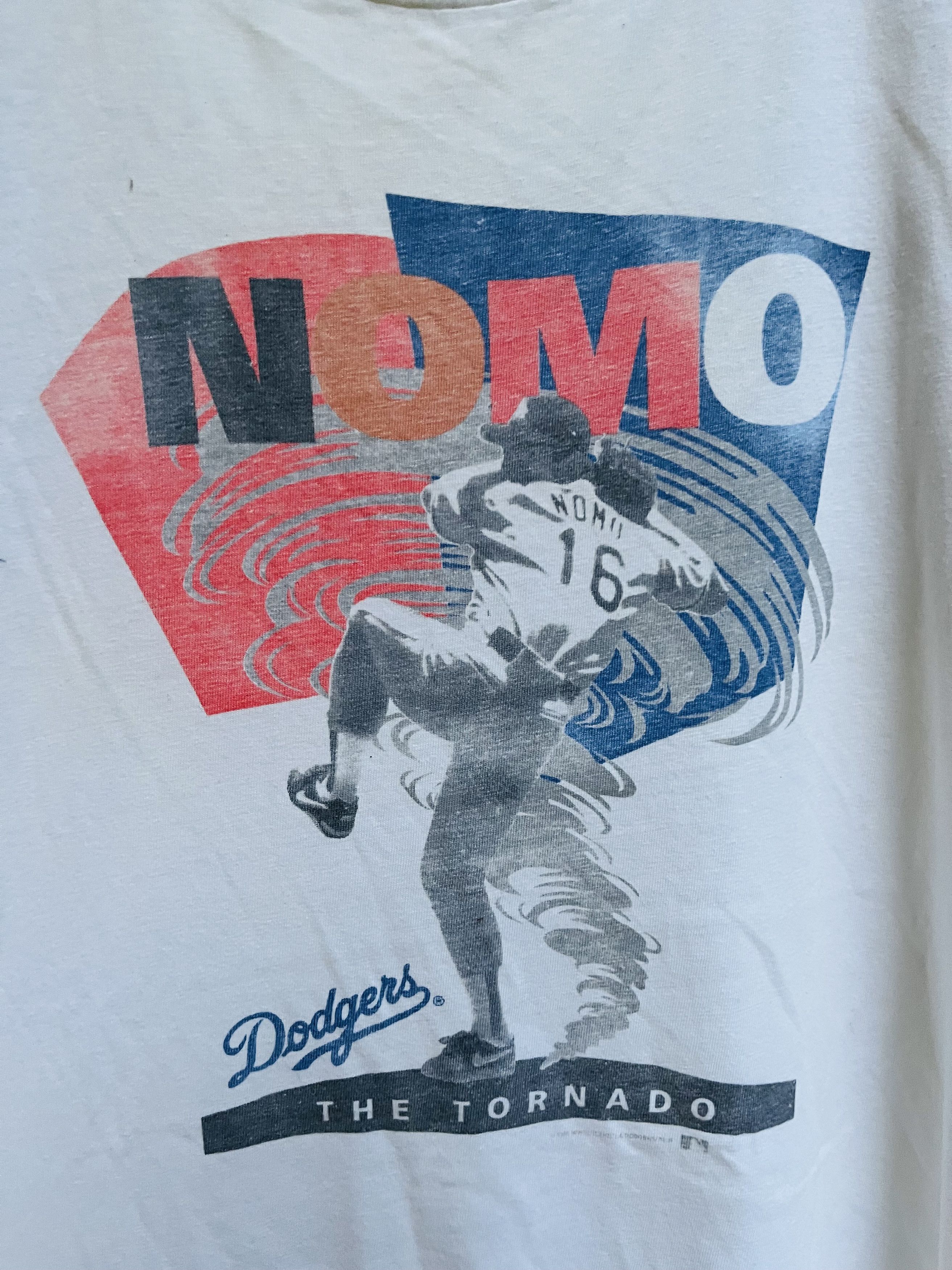 Japanese Brand Vintage Nomo The Tornado Dodgers Designer Fashion Style Size US L / EU 52-54 / 3 - 4 Thumbnail