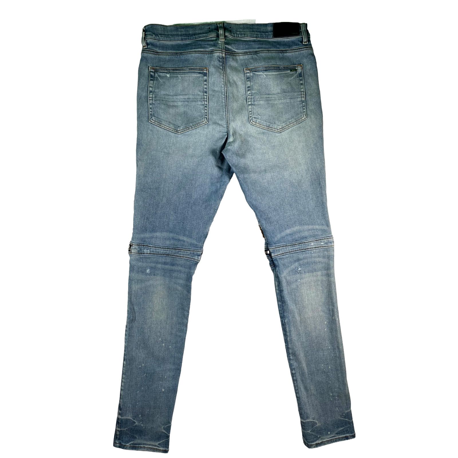Amiri Amiri Mx2 Plaid Patch Light Wash, Yellow & Brown Jeans Size US 38 / EU 54 - 2 Thumbnail