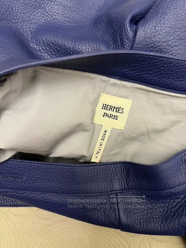 Hermes Hermes skinny pants, skirt pants, beautiful blue Size 42" / US 20 - 4 Thumbnail