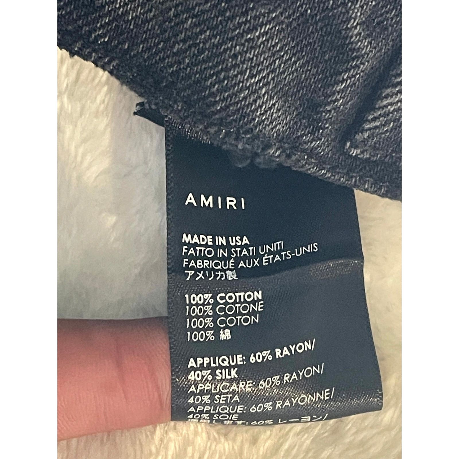 Amiri Amiri Pajama Jean Black Jacket Size US XL / EU 56 / 4 - 3 Thumbnail