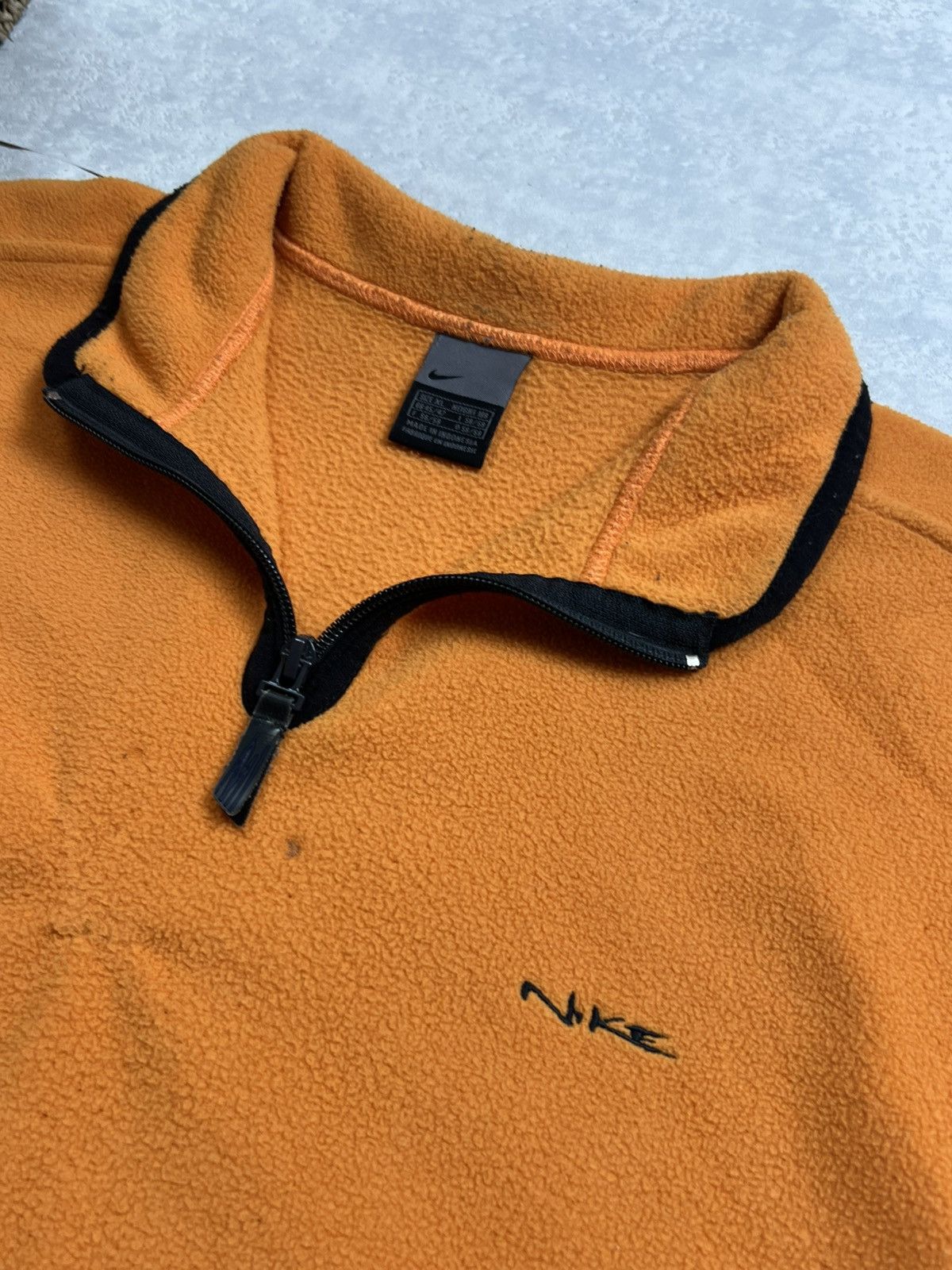 Nike 90s Nike Embroidered Logo Vintage Y2K 1/4 Zip Fleece Jacket Size US XL / EU 56 / 4 - 4 Thumbnail