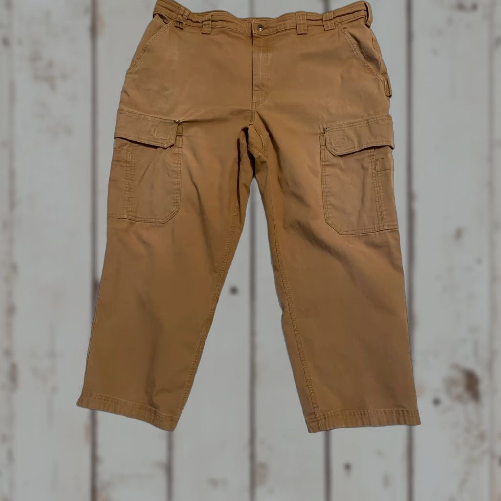 Vintage DULUTH TRADING Men's Big & Tall 48x30 Fire Hose Carpenter Pants Brown Canvas Relaxed Size US 32 / EU 48 - 1 Thumbnail