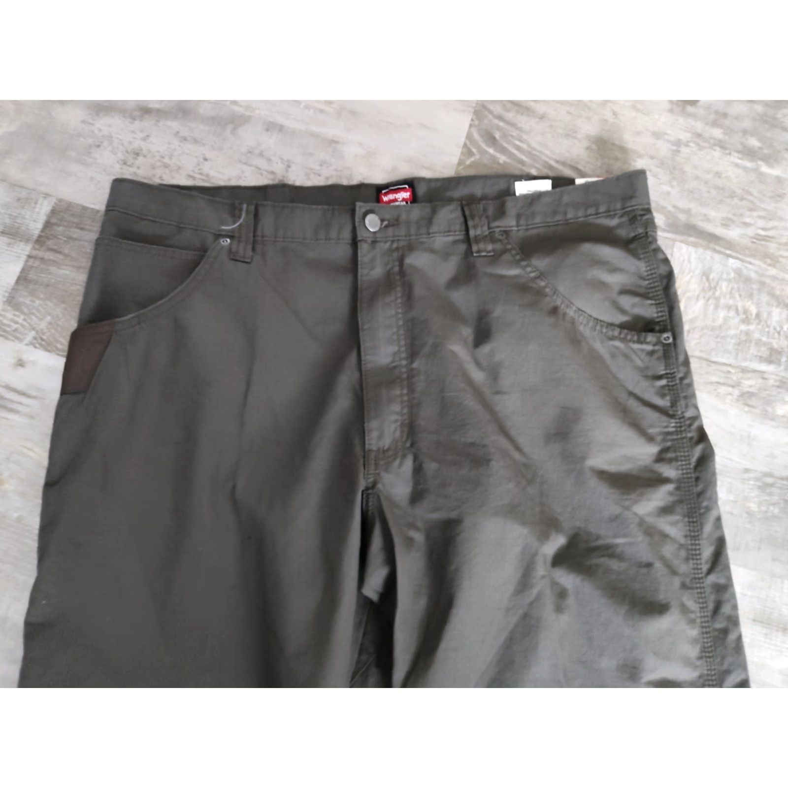 Wrangler Wrangler Technician Work Pants Mens Relaxed Fit Ripstop Olive Green 42x30 NWT Size US 42 / EU 58 - 2 Thumbnail
