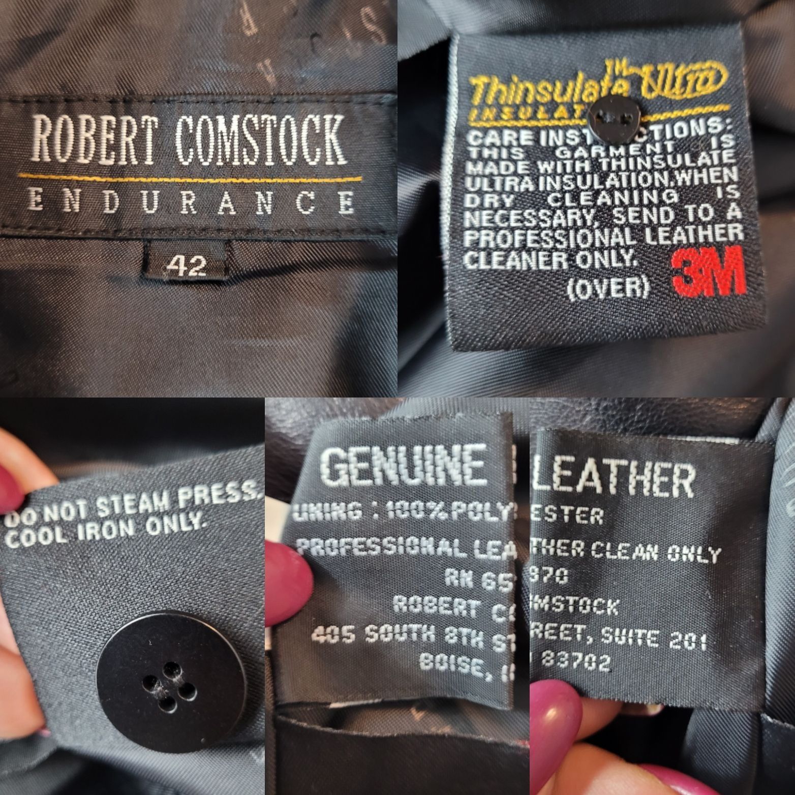 Robert Comstock Mens Robert Comstock Endurance Black Buttery Genuine Leather Size US XL / EU 56 / 4 - 3 Thumbnail