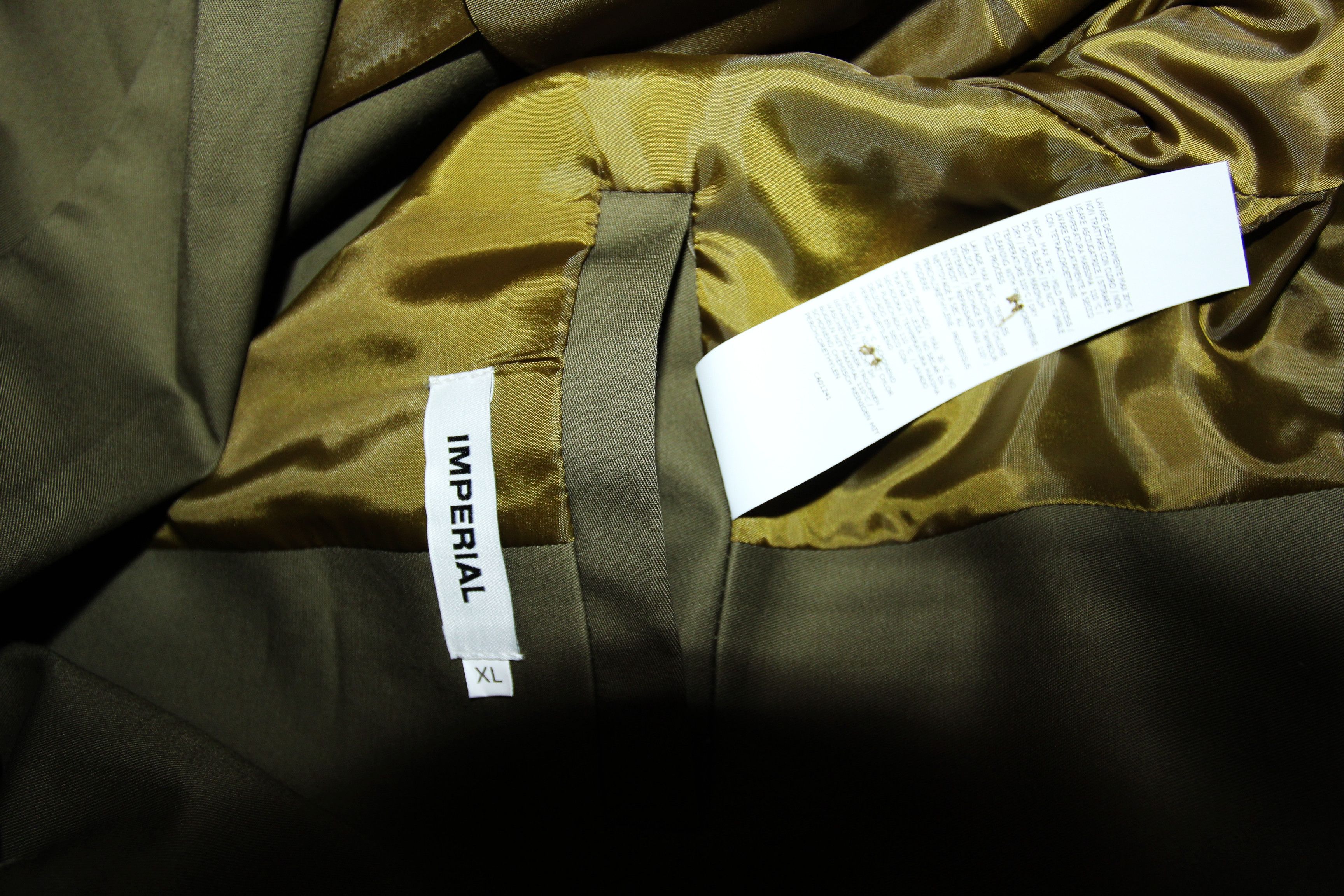 Imperial BNWT SS23 IMPERIAL ASYMMETRIC BELT OLIVE JACKET XL Size US XL / EU 56 / 4 - 8 Thumbnail