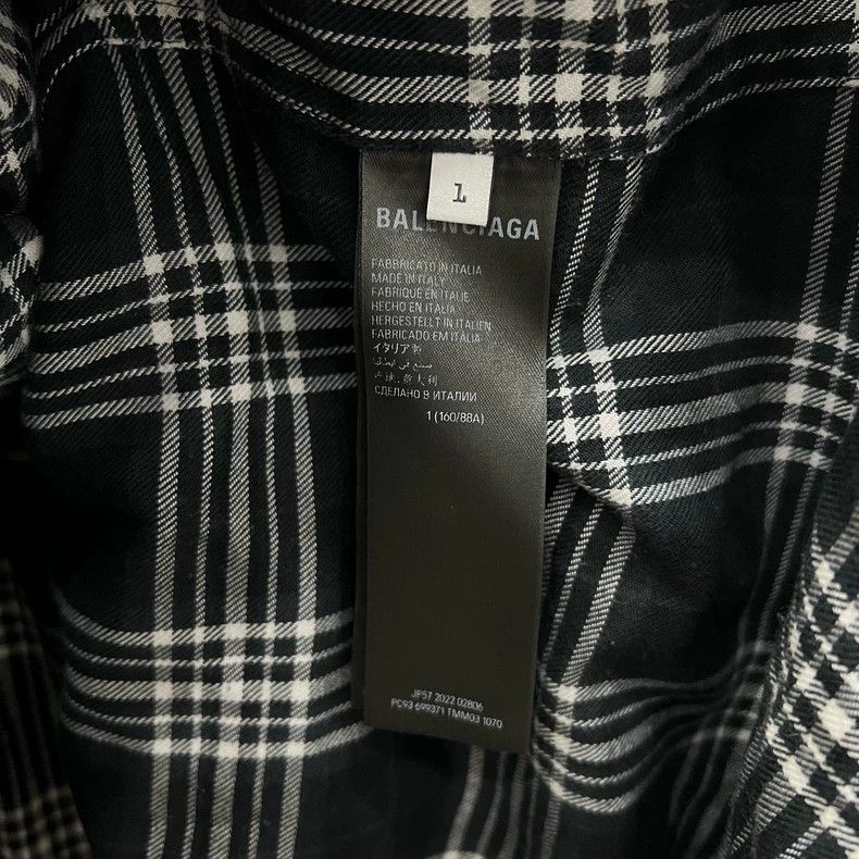 Balenciaga Balenciaga Fake two flannel plaid shirts Size US S / EU 44-46 / 1 - 5 Thumbnail