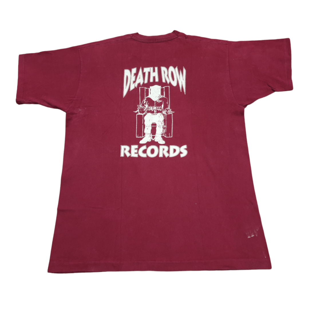 Death Row Records × Vintage 90s 2 PAC Death Row Records T-shirt Size US XL / EU 56 / 4 - 3 Thumbnail