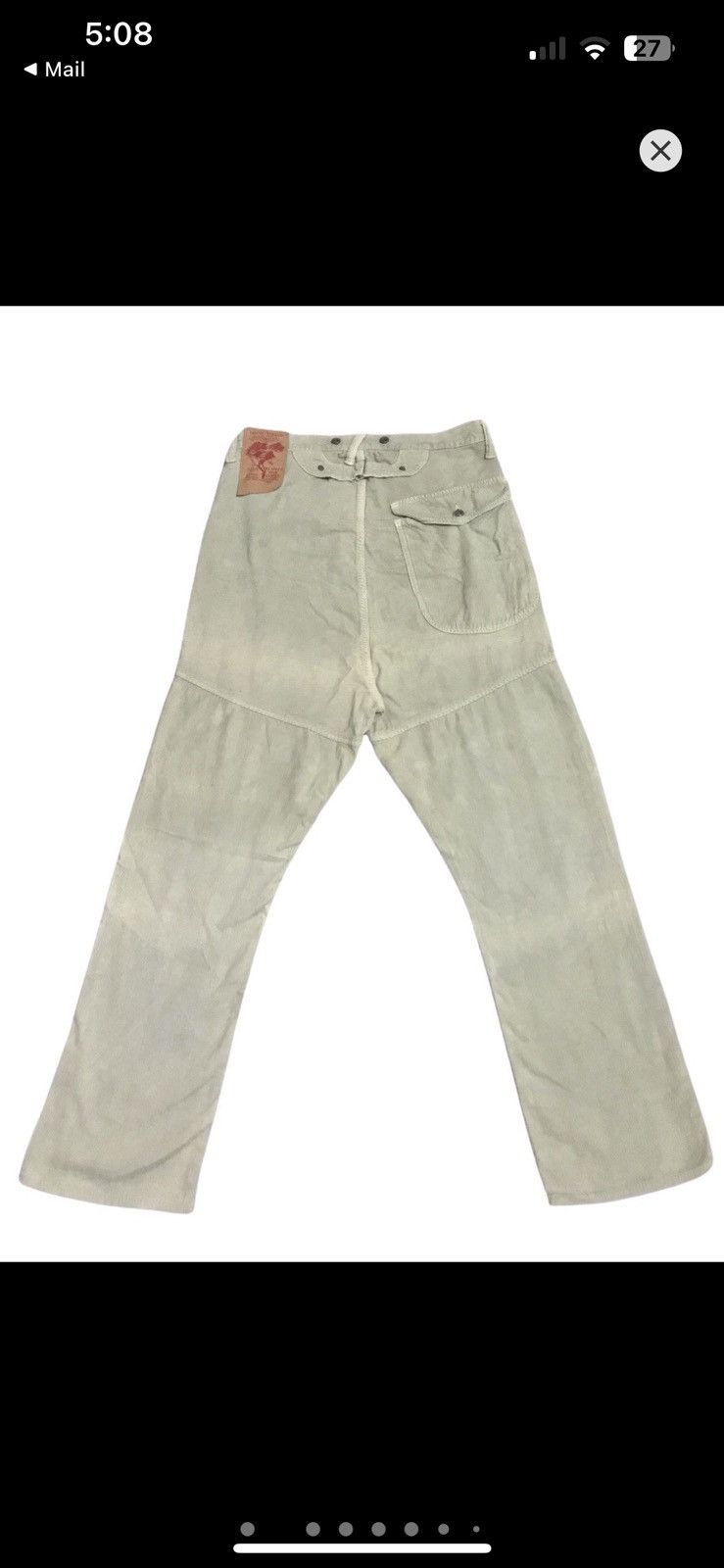 Kapital Kapital Corduroy Pants Cream Size US 33 - 3 Thumbnail