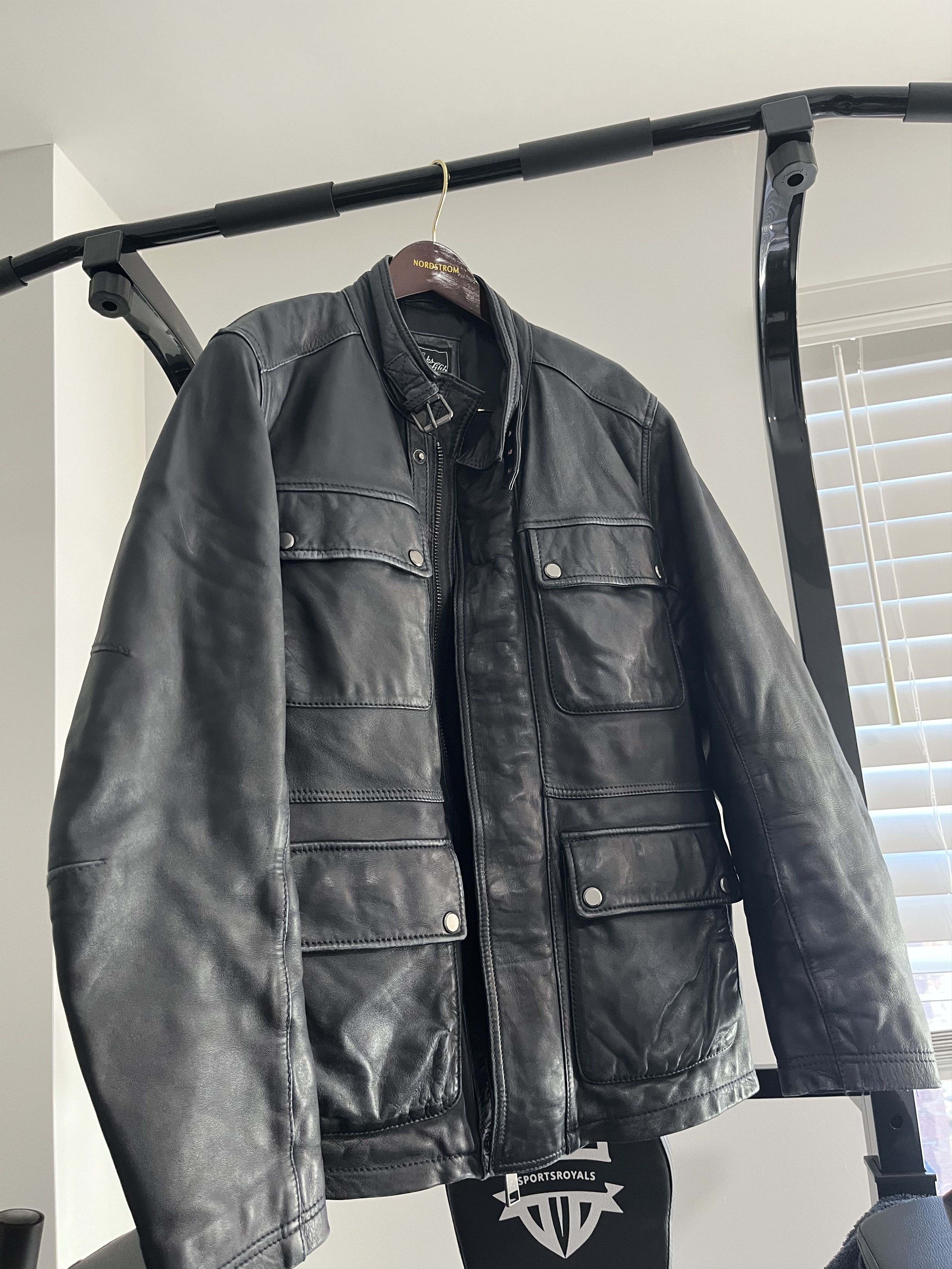 Saks Fifth Avenue Belstaff Type Beat Leather Hunting Jacket Size US M / EU 48-50 / 2 - 5 Thumbnail