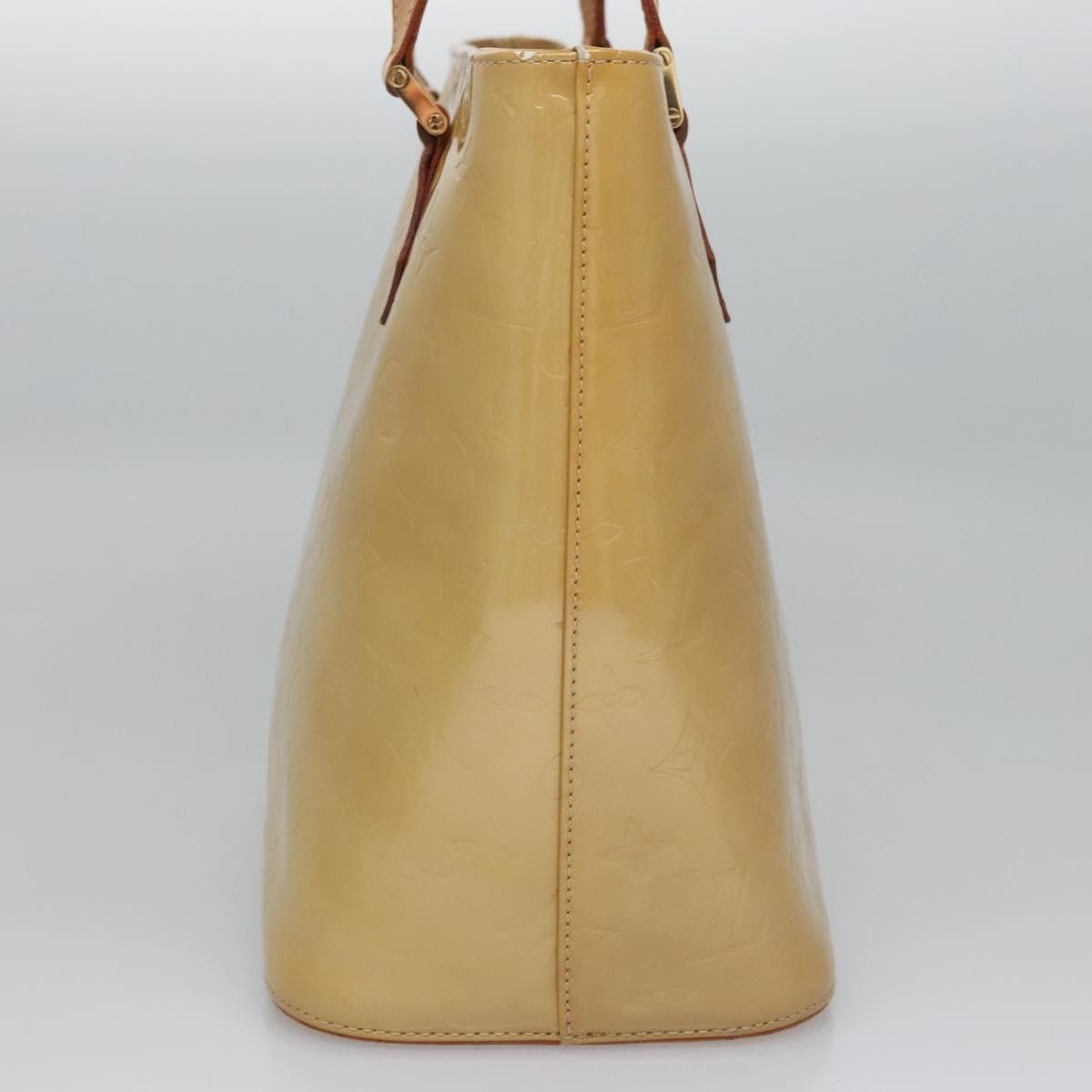Louis Vuitton LOUIS VUITTON Monogram Vernis Houston Hand Bag Beige M91004 Size ONE SIZE - 4 Thumbnail