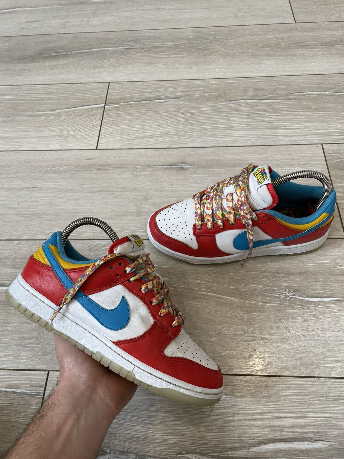 Nike Size 6 - Nike Dunk Low x LeBron James x Fruity Pebbles Red6 Size US 6 / IT 36 - 1 Thumbnail