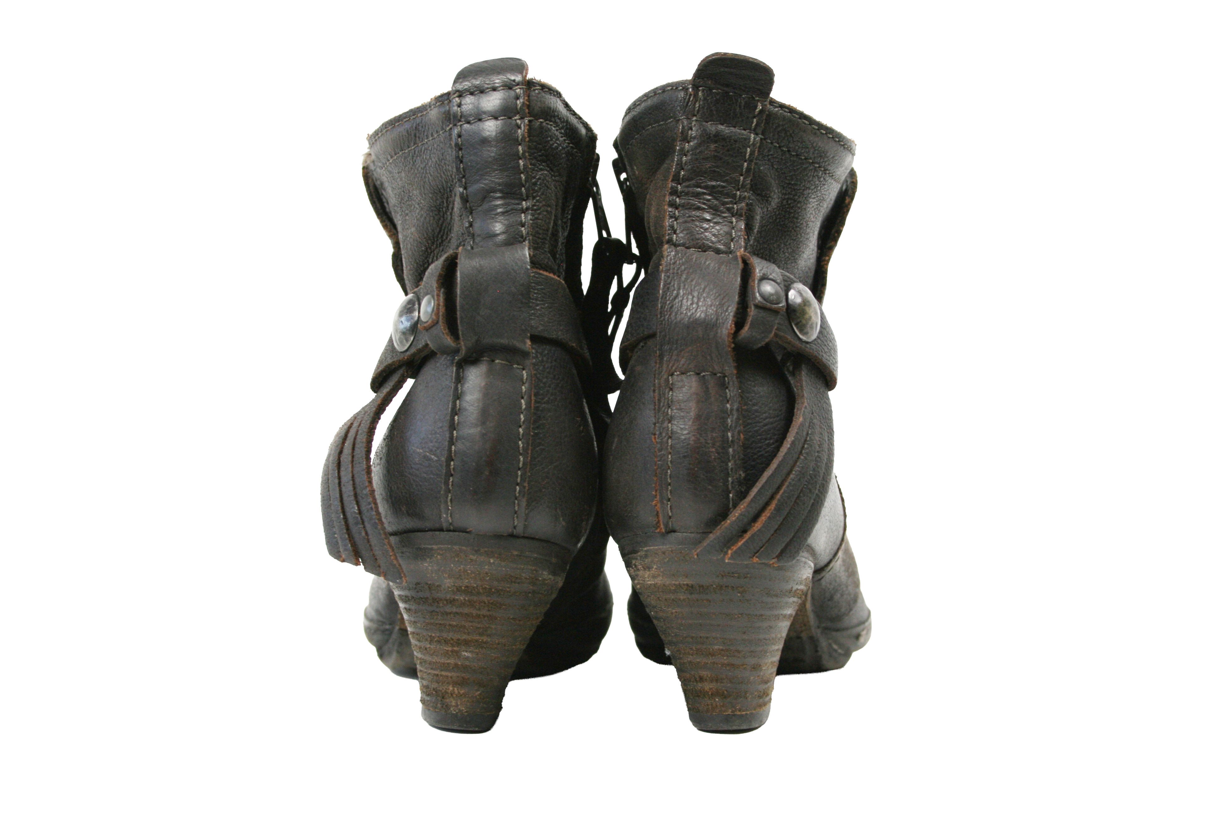 A.S.98 00S Airstep Grunge Avant Garde Heeled Boots Vintage Size US 6 / IT 36 - 10 Thumbnail