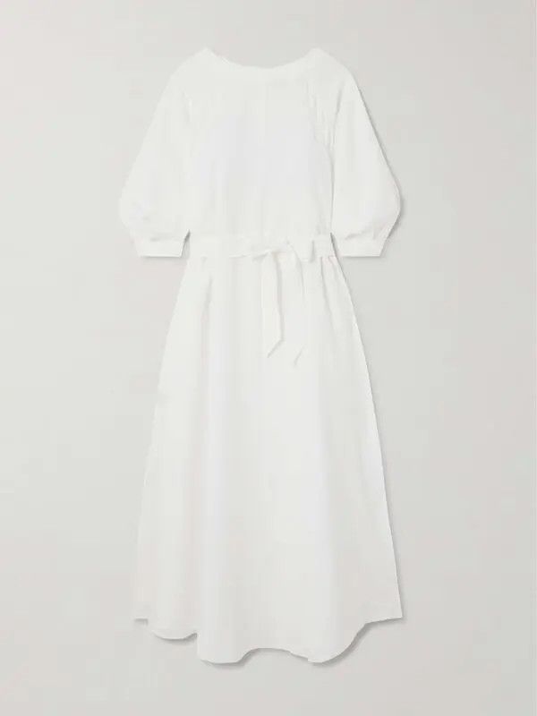 Loro Piana o1srvl11e0526 FAN6973 Mina Dress in White Size S / US 4 / IT 40 - 3 Thumbnail